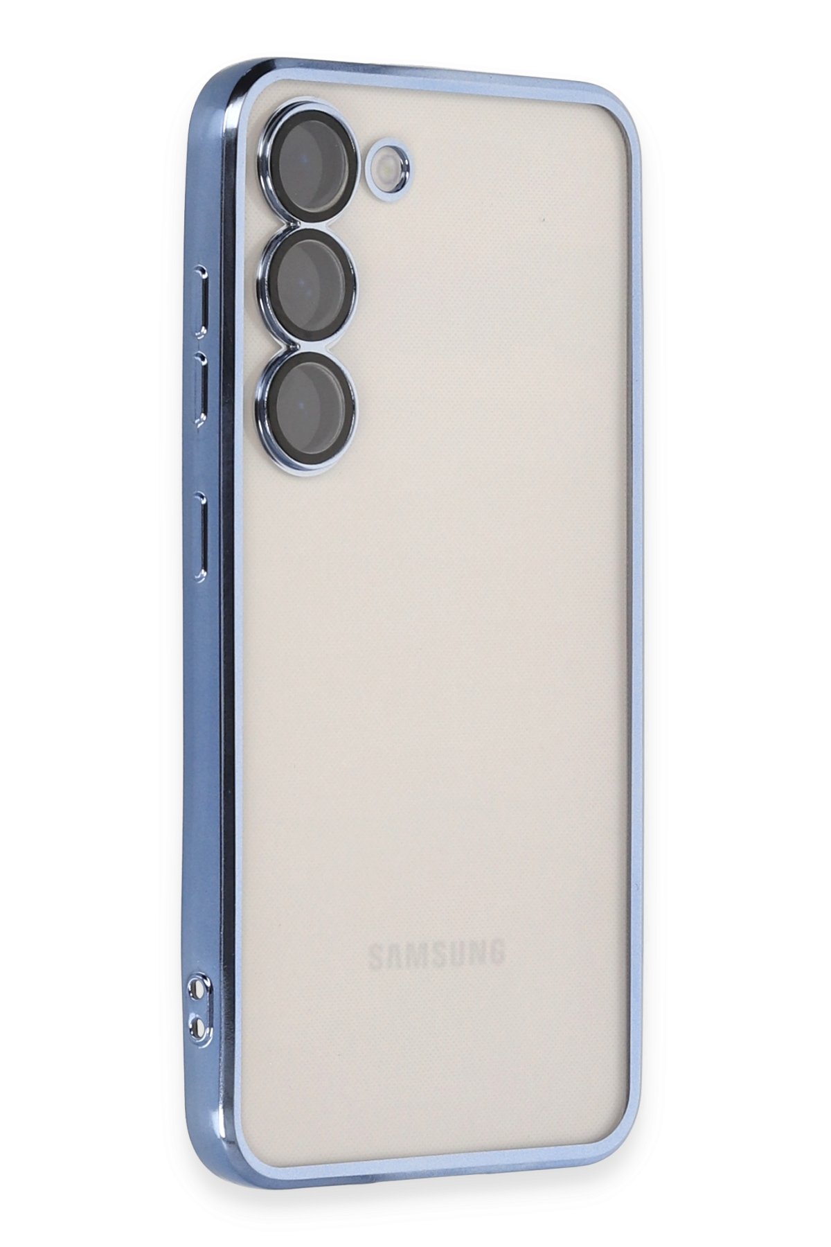 Newface Samsung Galaxy S23 Plus Kılıf Platin Silikon - Lacivert