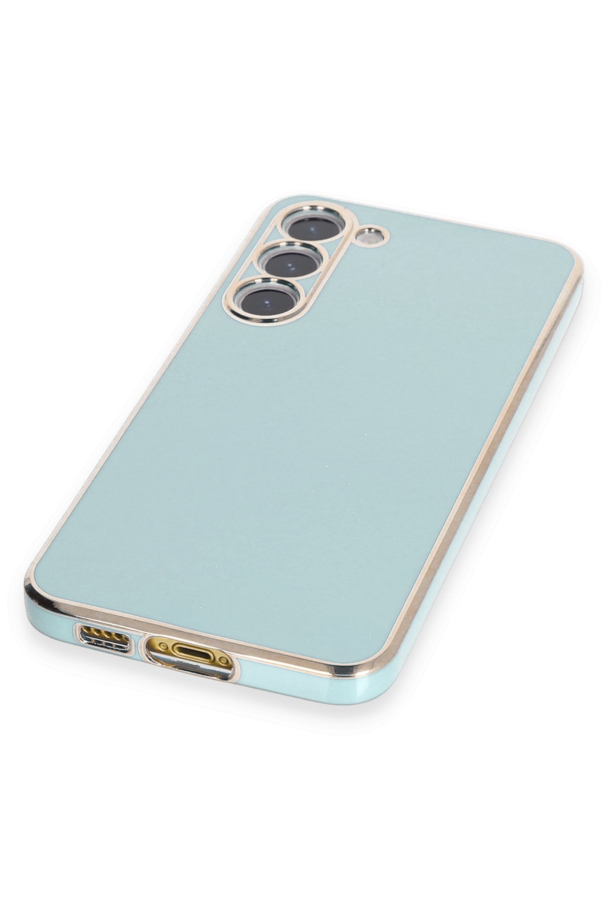 Newface Samsung Galaxy S23 Plus Kılıf Razer Lensli Silikon - Yeşil