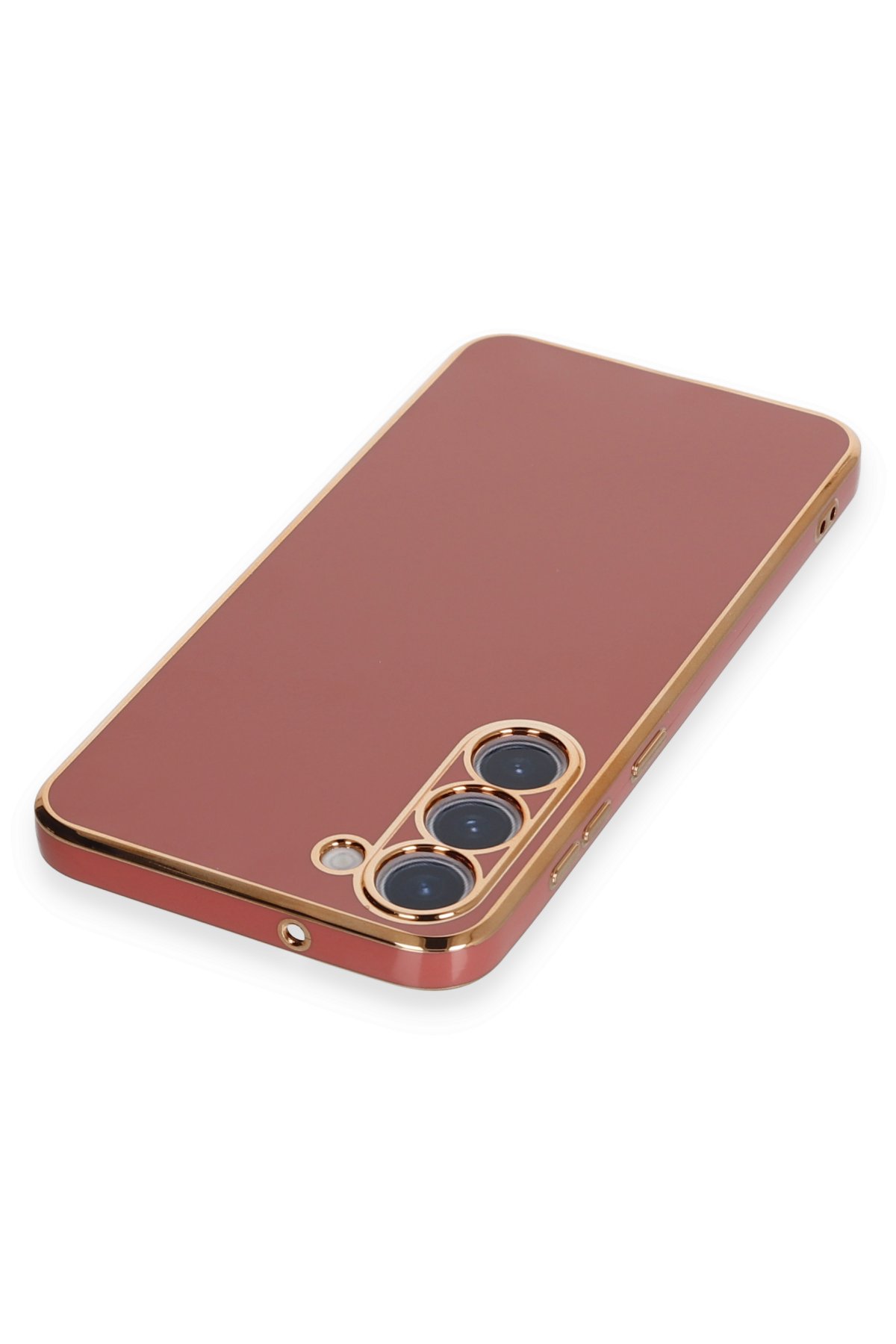 Newface Samsung Galaxy S23 Plus Kılıf Platin Silikon - Kırmızı