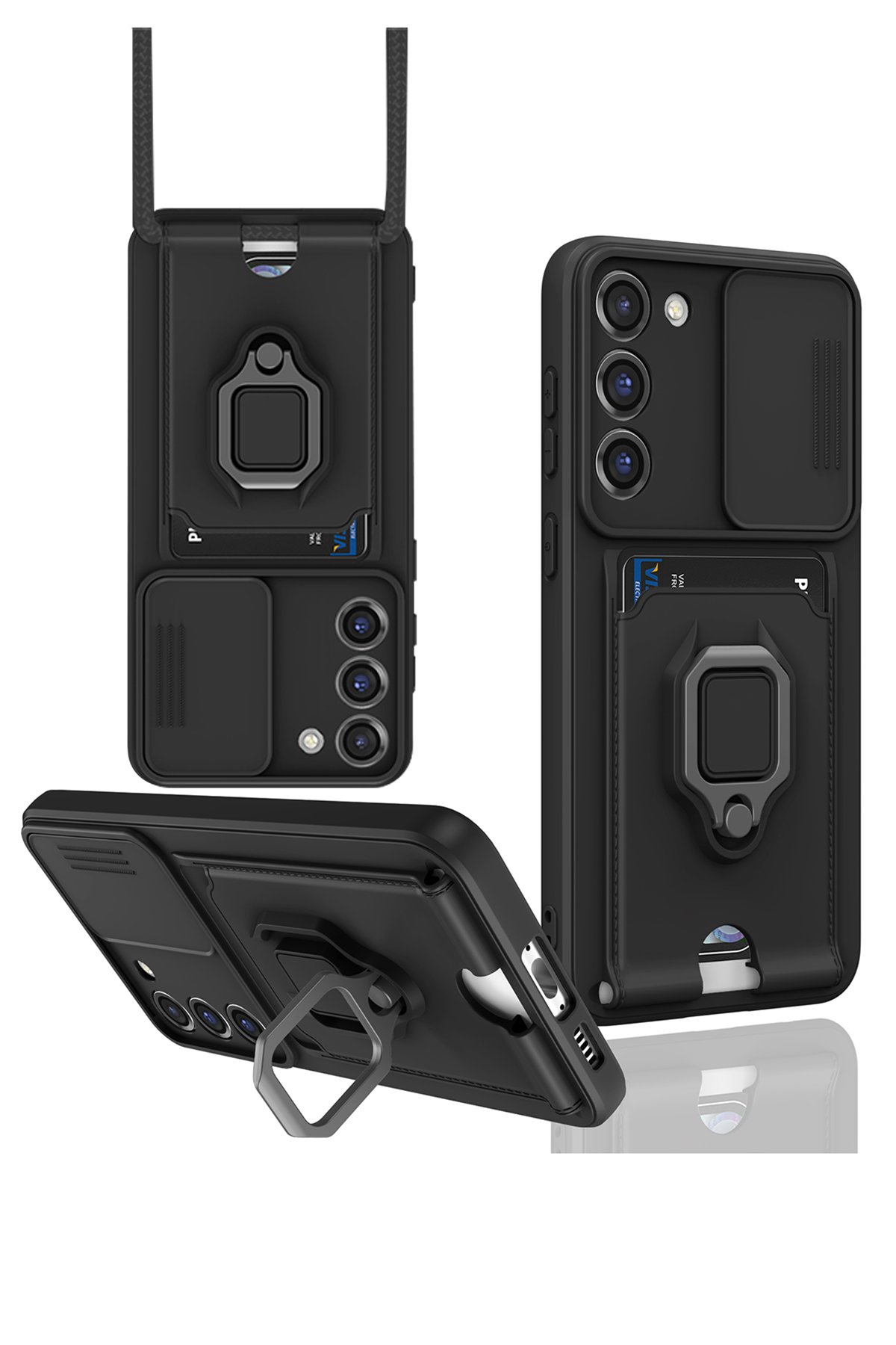 Newface Samsung Galaxy S24 Plus Tork Magsafe Standlı Kapak - Derin Mor