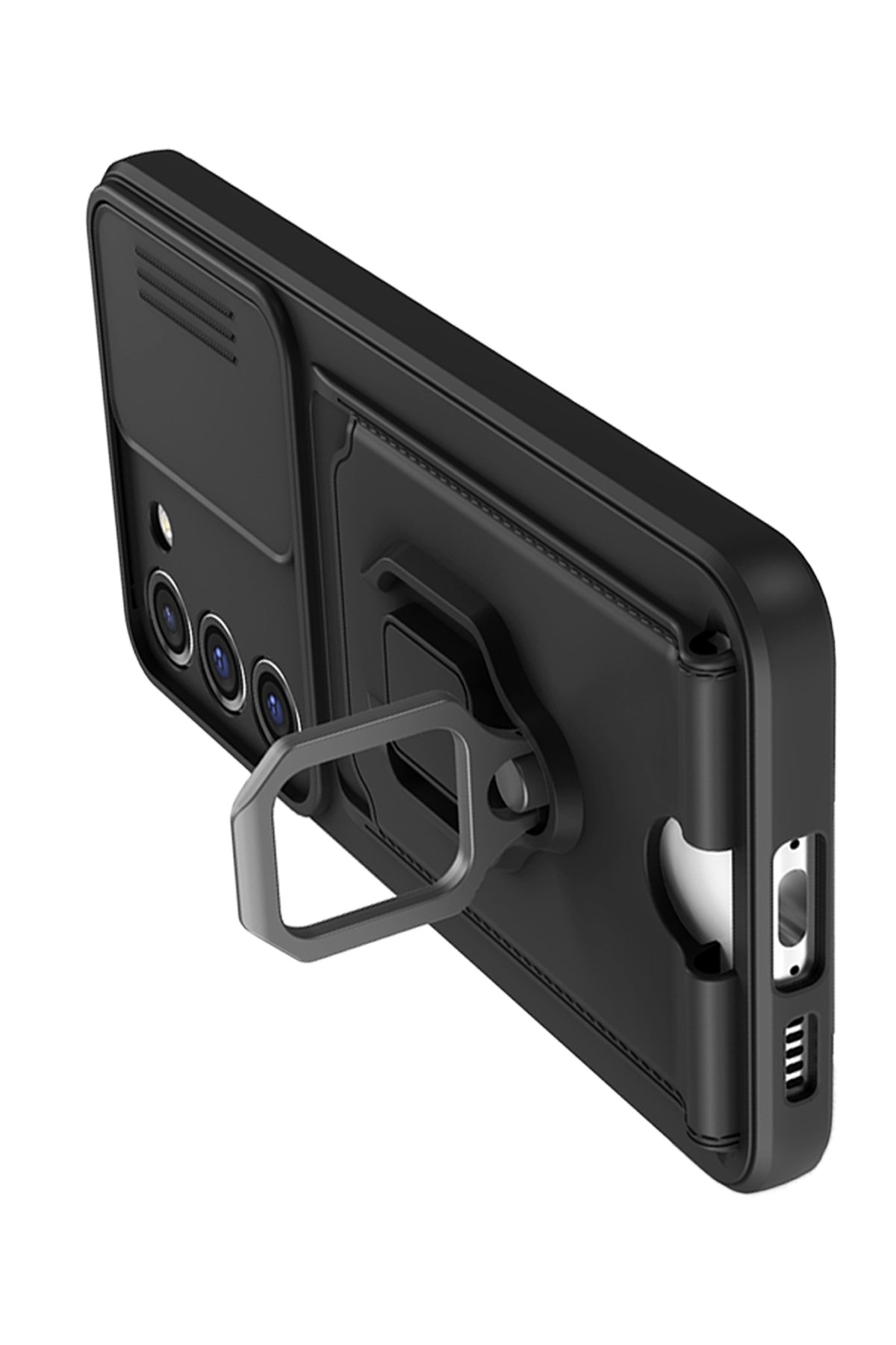 Newface Samsung Galaxy S24 Plus Tork Magsafe Standlı Kapak - Derin Mor