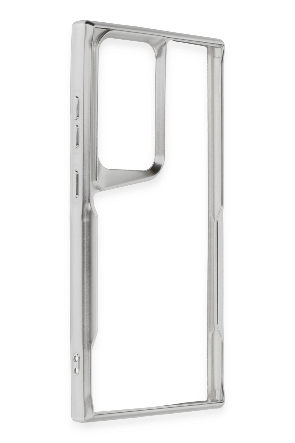 Newface Samsung Galaxy S23 Ultra Kılıf Boyi Magsafe Silikon Kapak - Gümüş