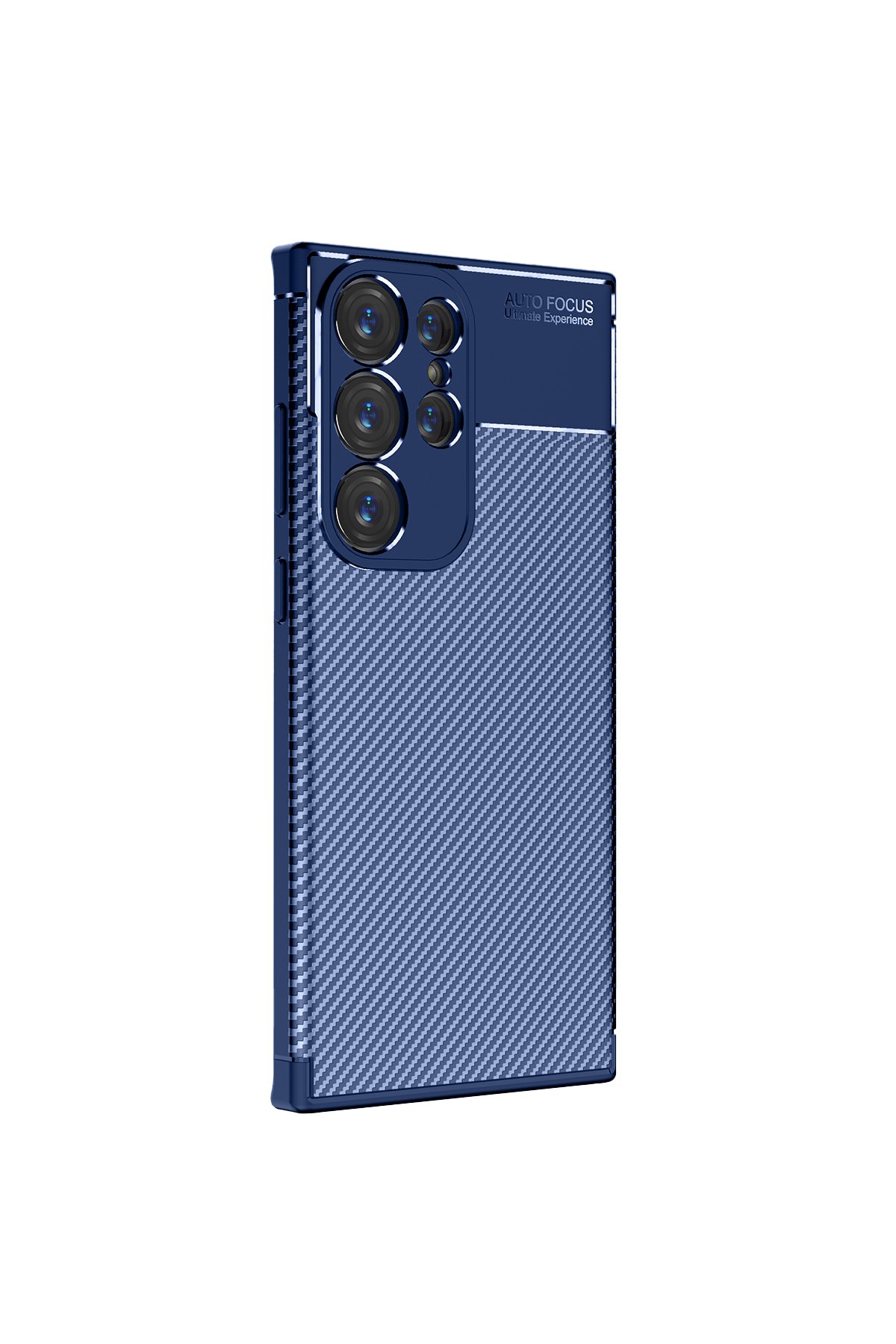 Newface Samsung Galaxy S23 Ultra Kılıf Montreal Yüzüklü Silikon Kapak - Buz Mavi