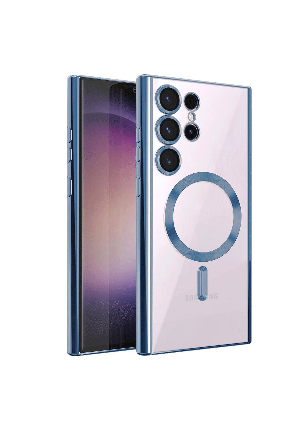 Newface Samsung Galaxy S23 Ultra Kılıf Reflexion Desenli Kapak - Desen 9