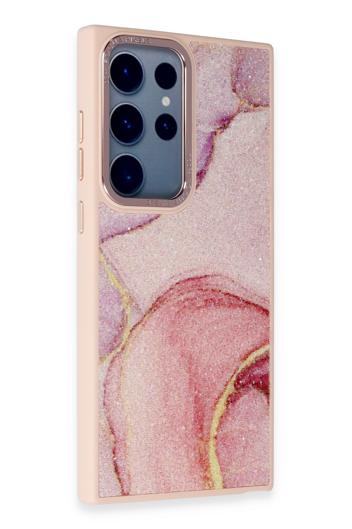 Newface Samsung Galaxy S23 Ultra Kılıf Pars Lens Yüzüklü Silikon - Gümüş