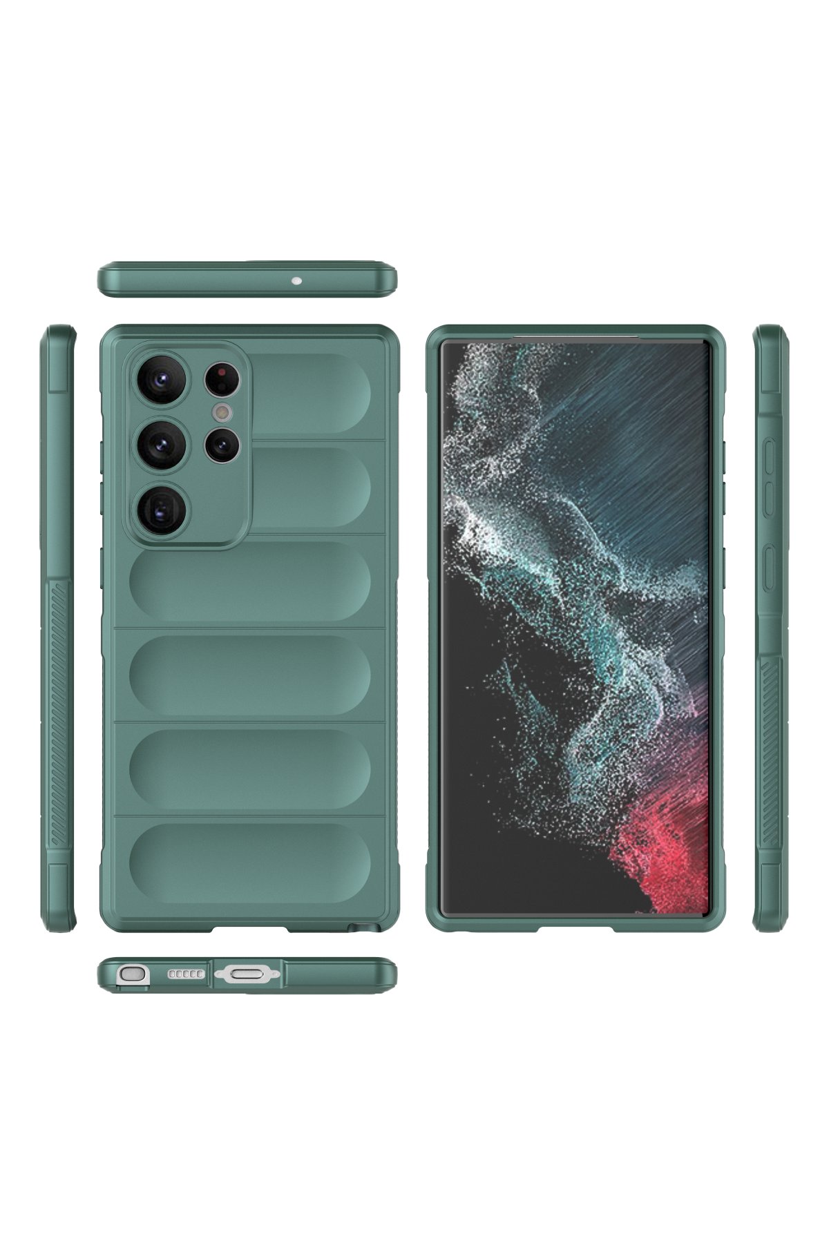 Newface Samsung Galaxy S23 Ultra Kılıf Reflexion Desenli Kapak - Desen 3