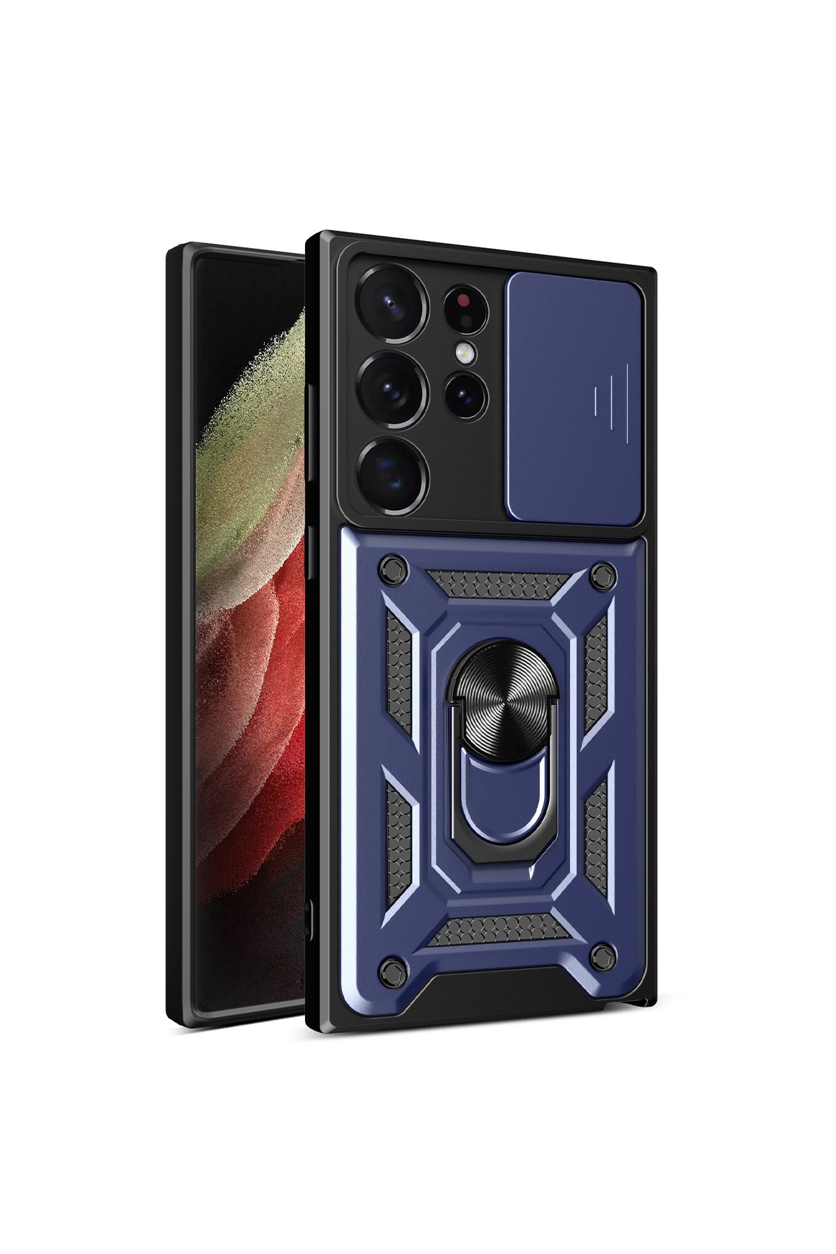 Newface Samsung Galaxy S23 Ultra Kılıf Boyi Magsafe Silikon Kapak - Derin Mor