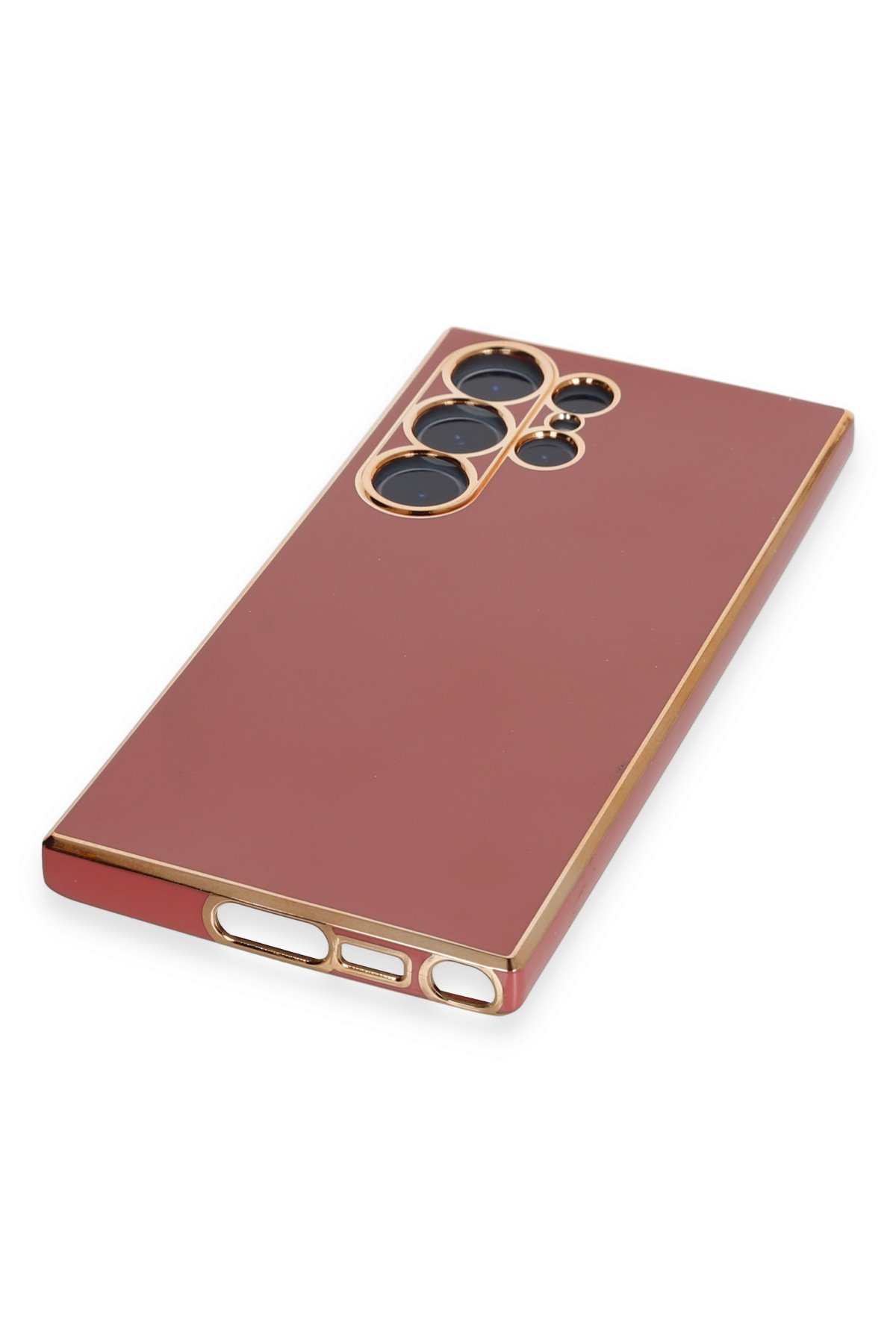 Newface Samsung Galaxy S23 Ultra Kılıf Platin Silikon - Pembe