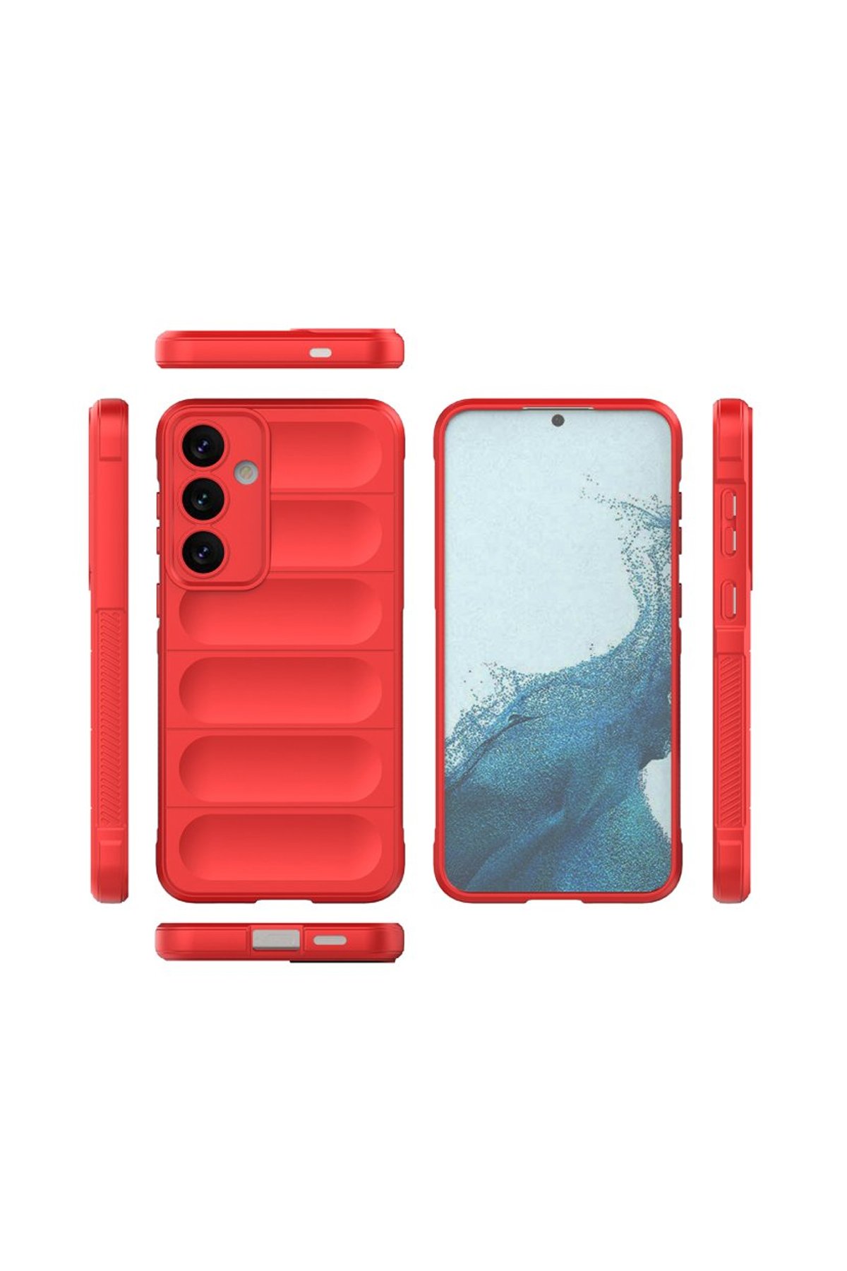 Newface Samsung Galaxy S24 FE Kılıf Joy Lens Standlı Kapak - Koyu Yeşil