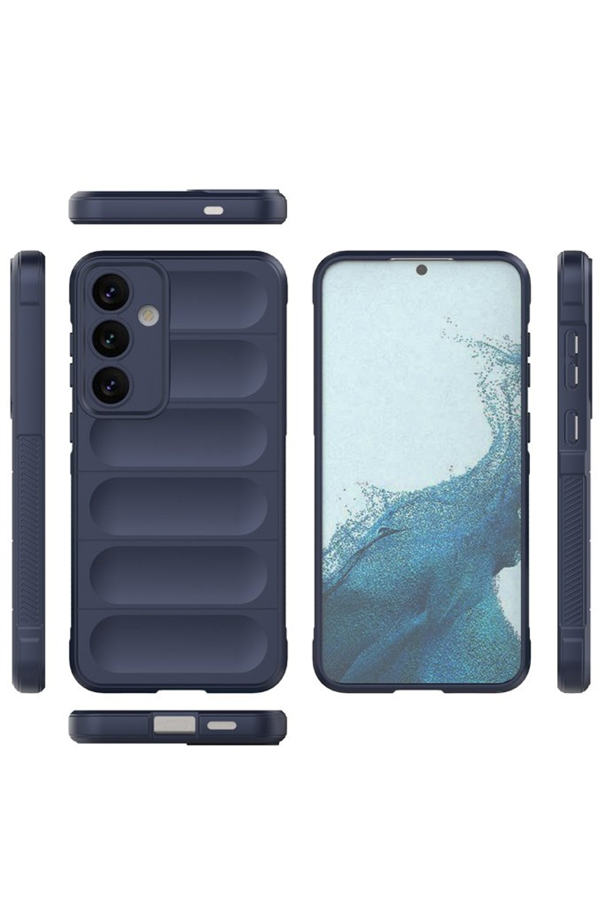 Newface Samsung Galaxy S24 FE Kılıf Pars Lens Yüzüklü Silikon - Siyah