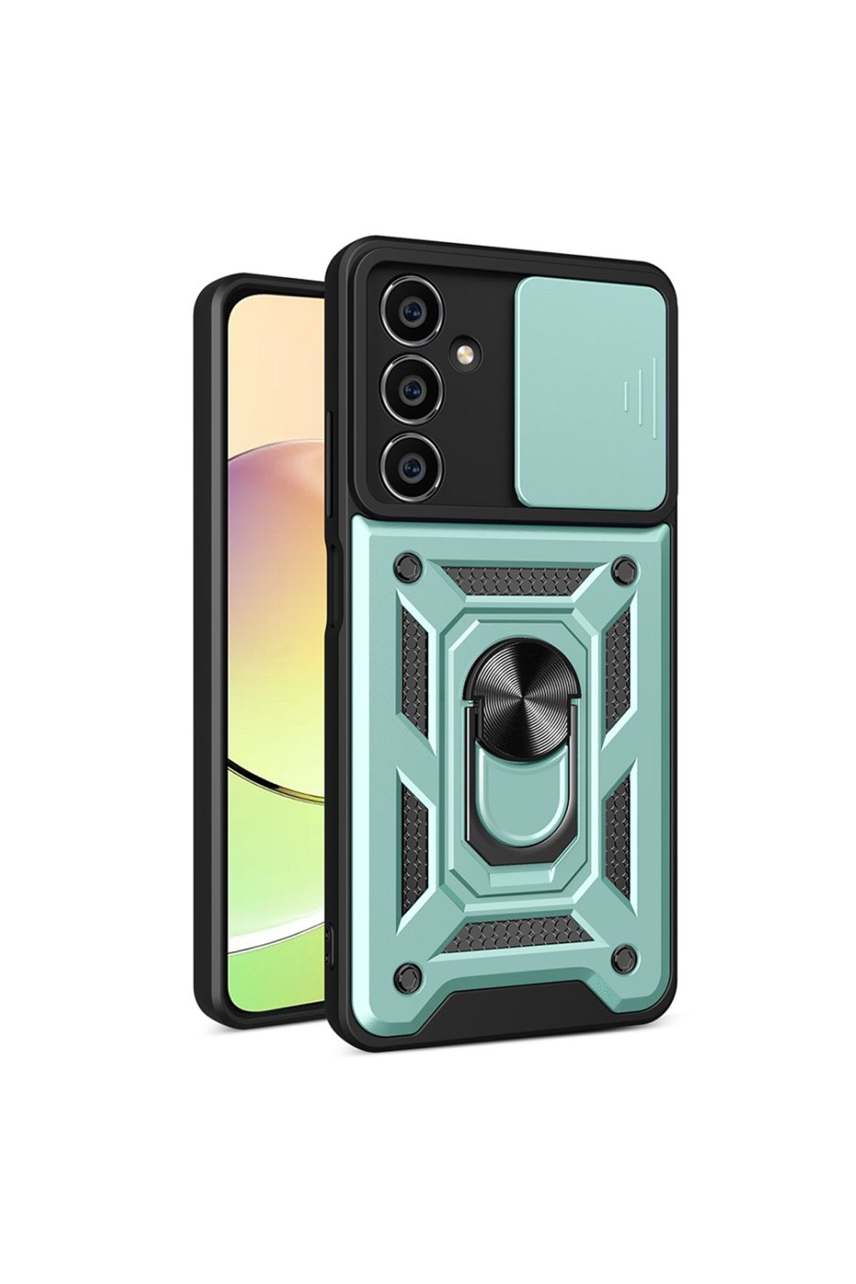 Newface Samsung Galaxy S24 FE Kılıf Flip Cover - Koyu Yeşil