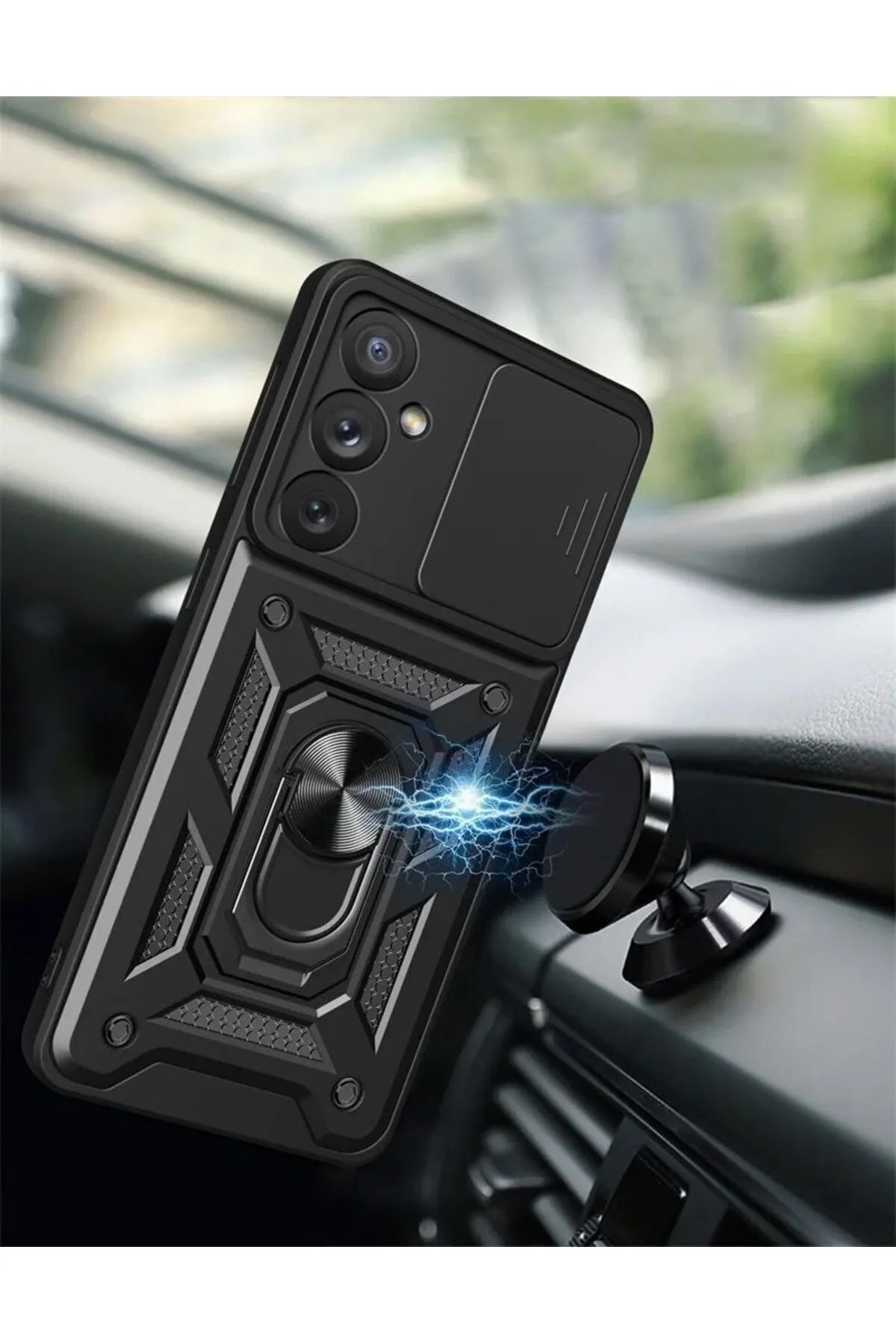 Newface Samsung Galaxy S24 FE Kılıf Flip Cover - Koyu Yeşil