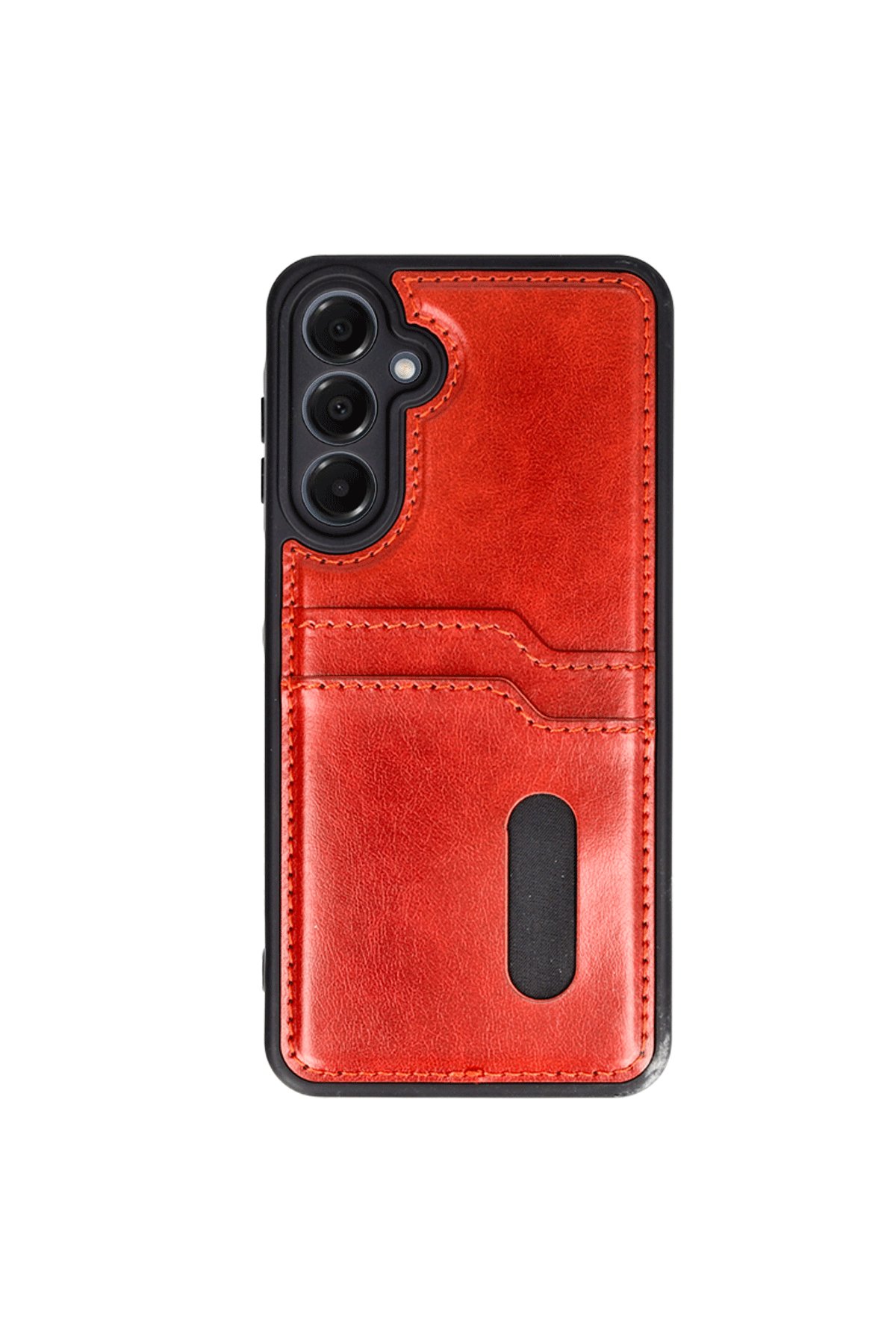 Newface Samsung Galaxy S24 FE Kılıf Pars Lens Yüzüklü Silikon - Kırmızı