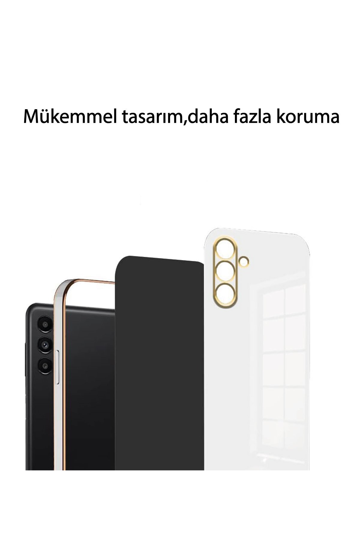 Newface Samsung Galaxy S24 FE Raze Metal Kamera Lens - Sarı