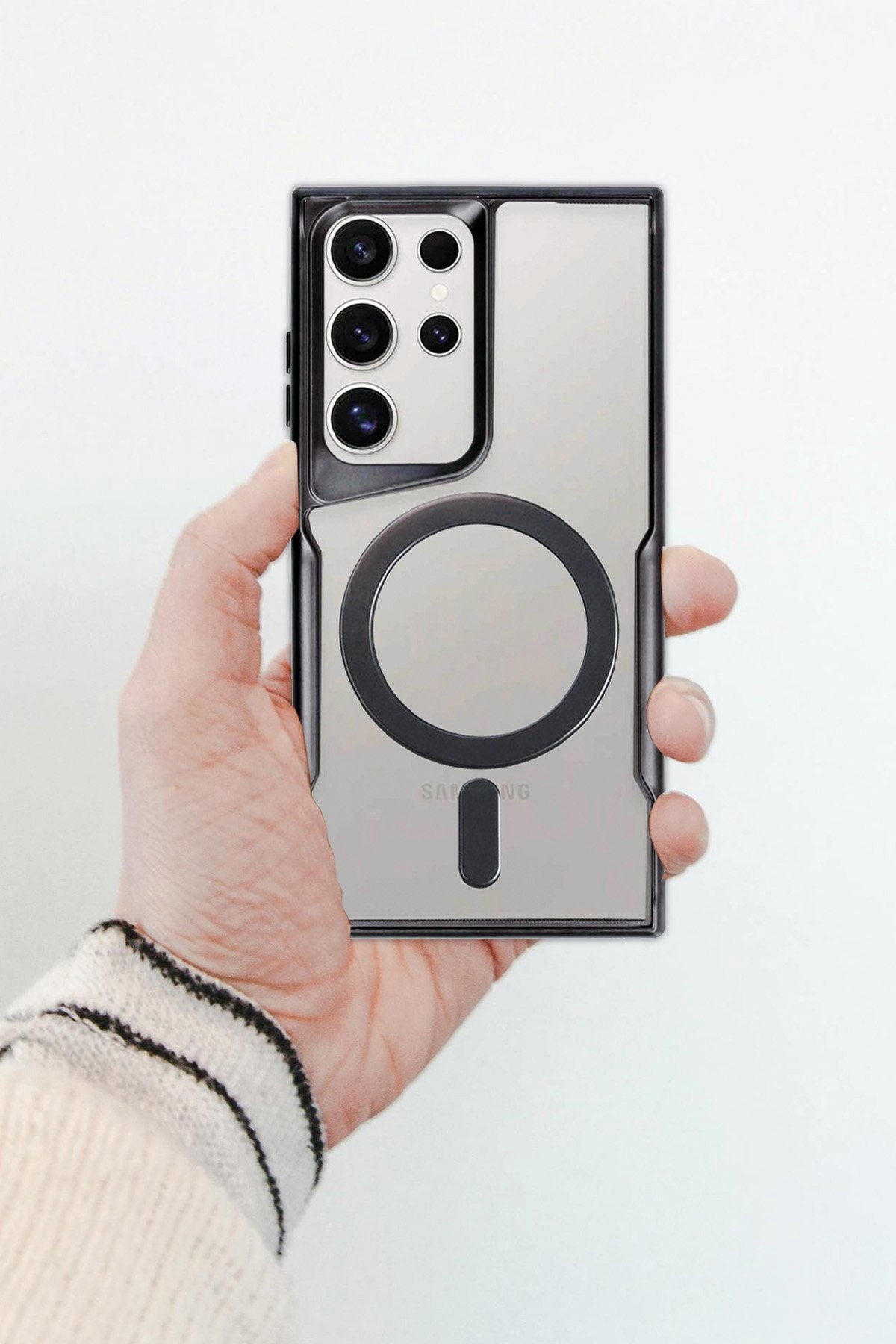 Newface Samsung Galaxy S24 Kılıf Diamond Magsafe Kapak - Rainbow