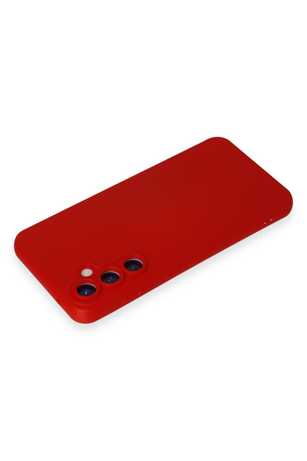 Newface Samsung Galaxy S24 Kılıf Pars Lens Yüzüklü Silikon - Kırmızı