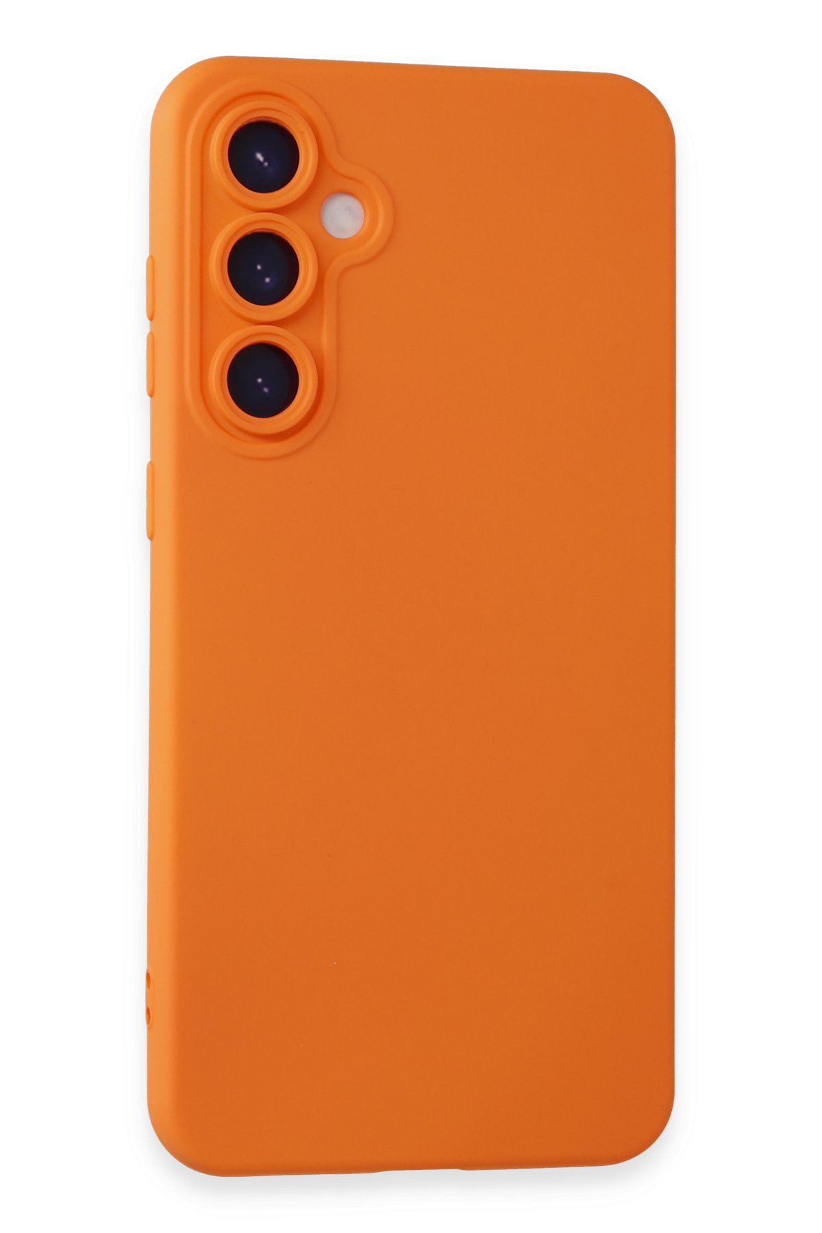 Newface Samsung Galaxy S24 Kılıf Nano içi Kadife Silikon - Turuncu