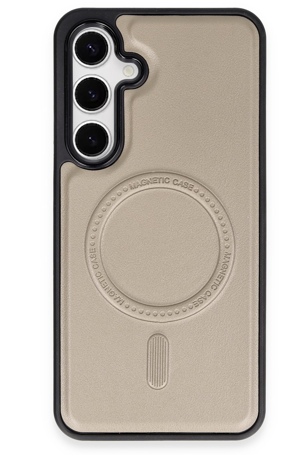 Newface Samsung Galaxy S24 Kılıf Montreal Yüzüklü Silikon Kapak - Sarı