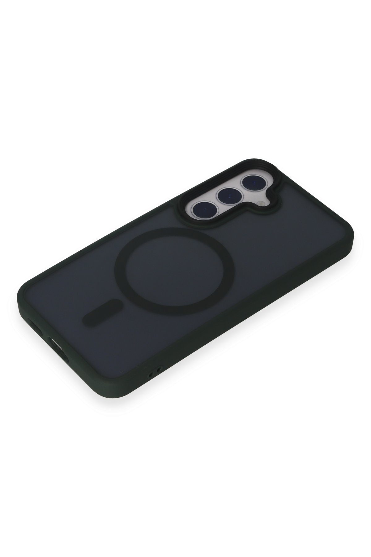 Newface Samsung Galaxy S24 Kılıf Magneticsafe Şeffaf Silikon - Şeffaf