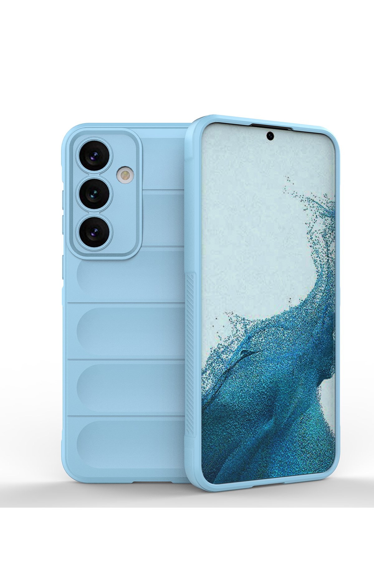 Newface Samsung Galaxy S24 Plus Kılıf Volet Silikon - Beyaz