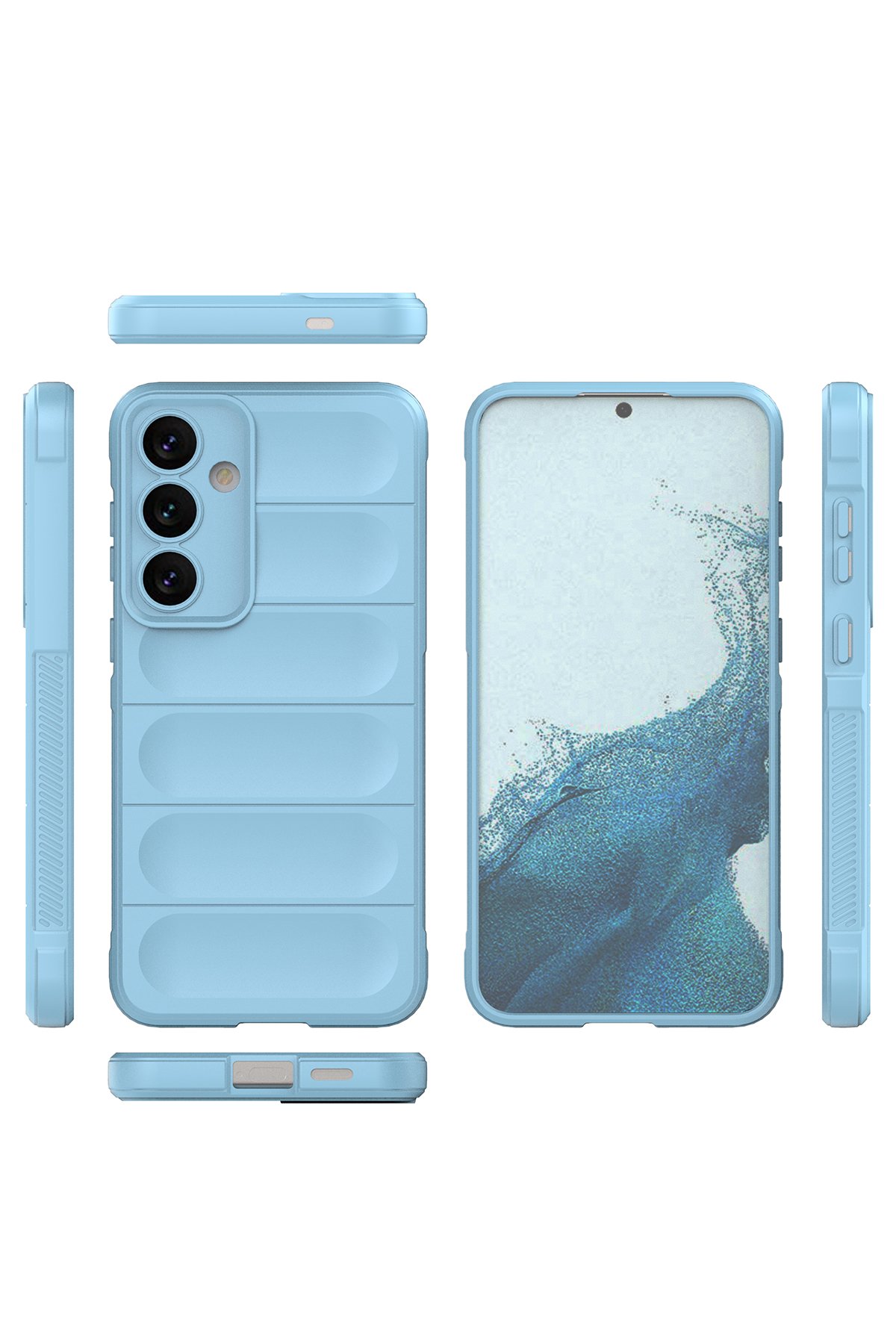 Newface Samsung Galaxy S24 Plus Kılıf Volet Silikon - Beyaz