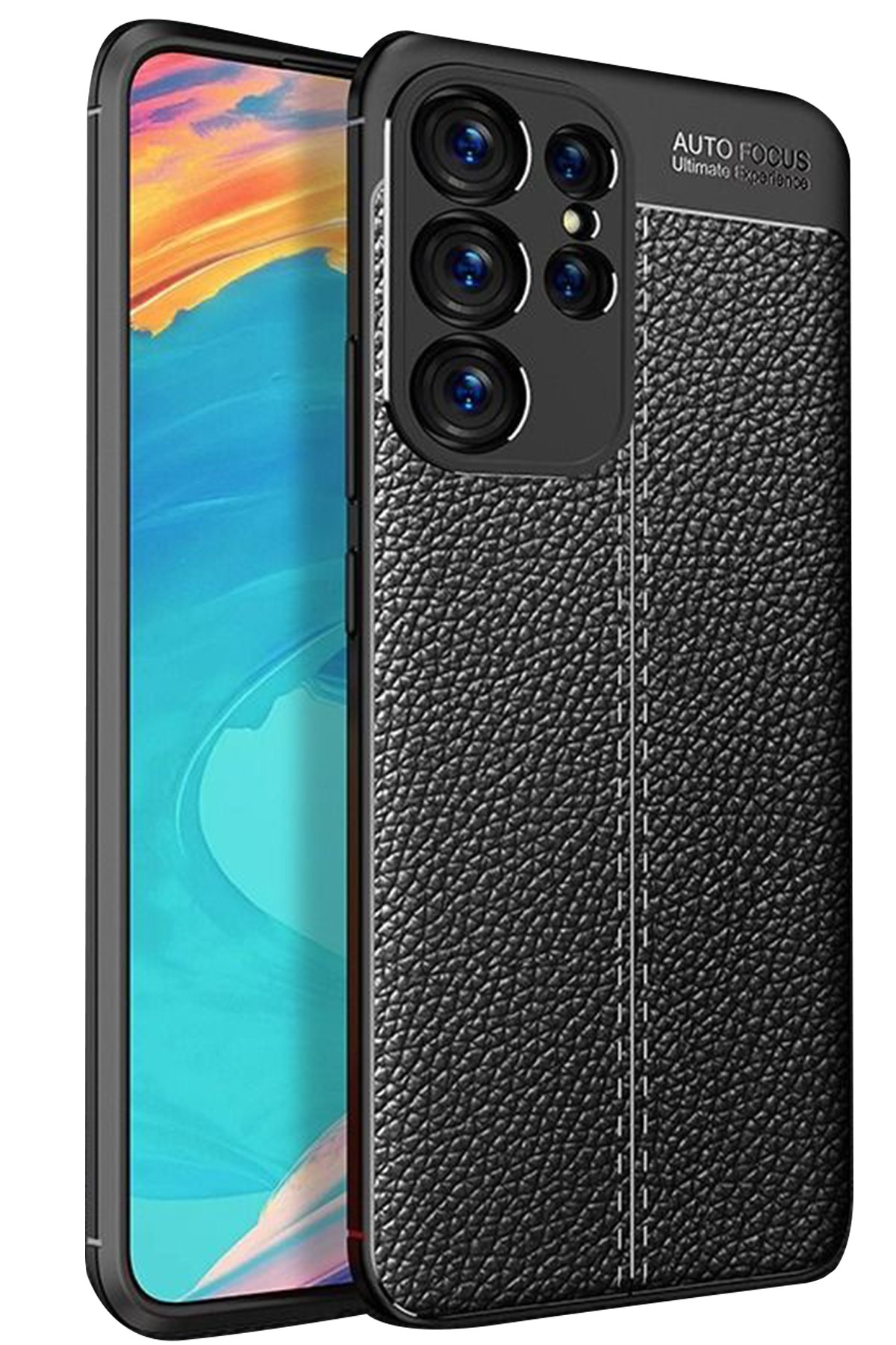 Newface Samsung Galaxy S24 Ultra Kılıf Joy Lens Standlı Kapak - Mor