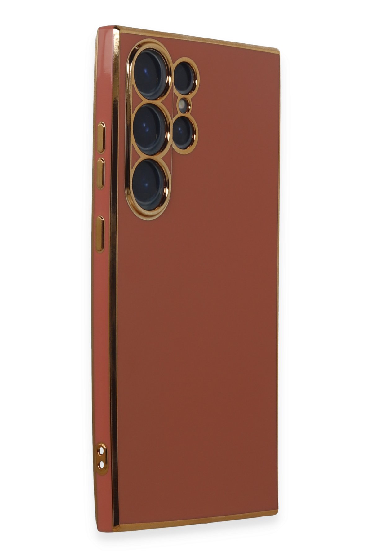 Newface Samsung Galaxy S24 Ultra Kılıf Trend S Plus Kapaklı Kılıf - Taba