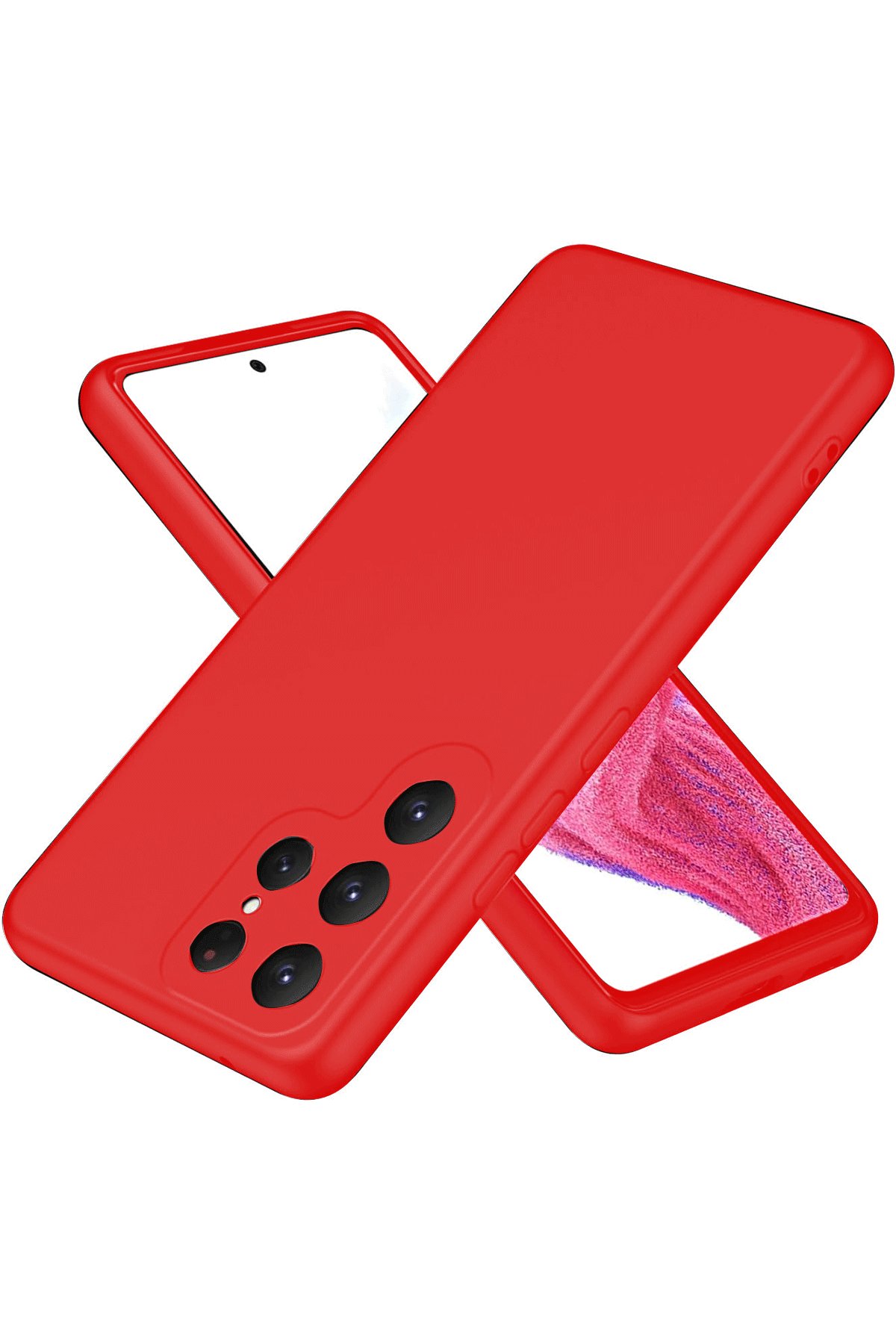 Newface Samsung Galaxy S25 Ultra Kılıf Pars Lens Yüzüklü Silikon - Yeşil