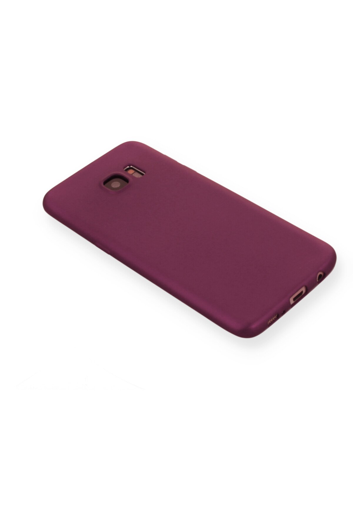 Newface Samsung Galaxy S7 Kılıf Simli Katmanlı Silikon - Kırmızı