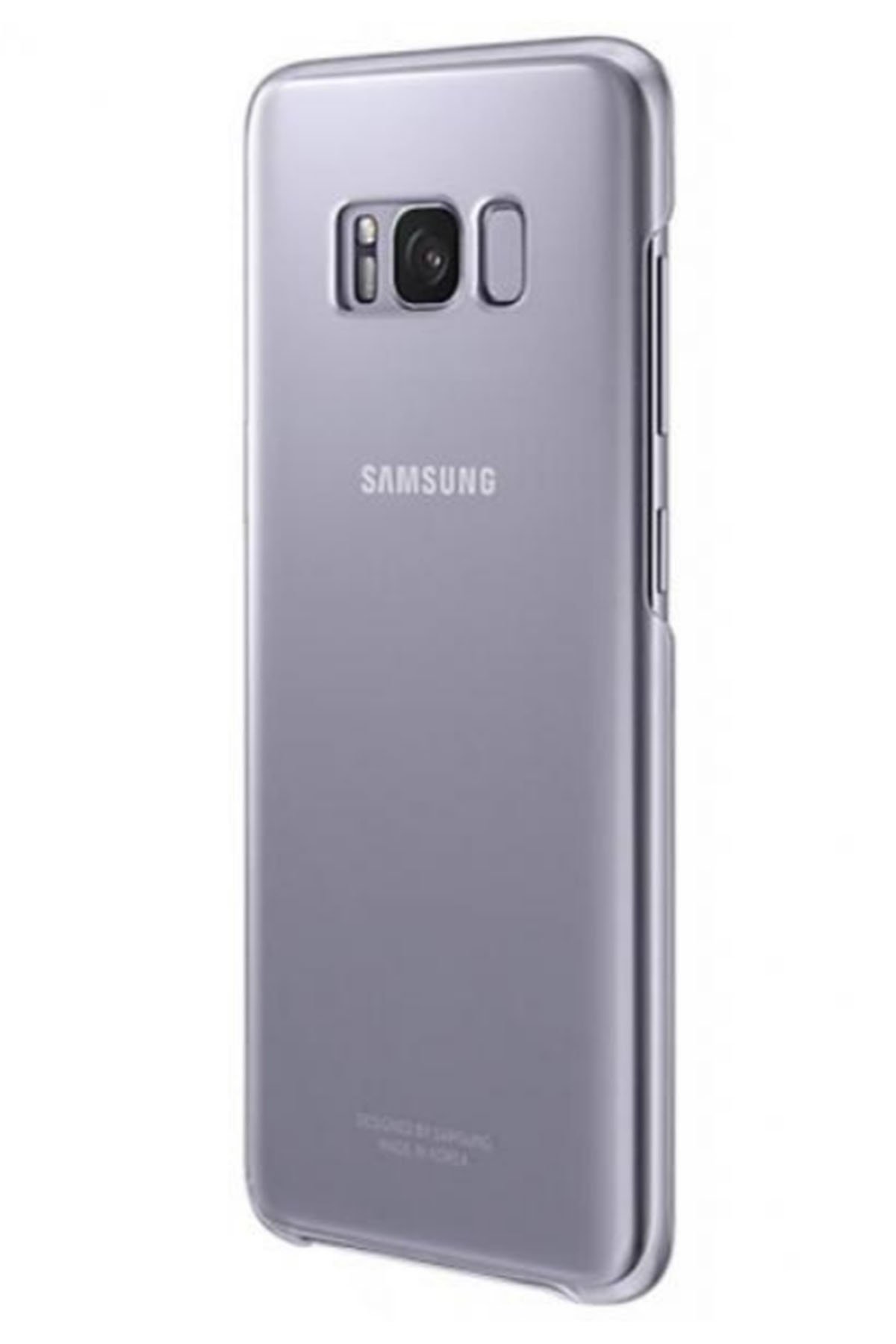 Newface Samsung Galaxy S8 Kılıf Simli Katmanlı Silikon - Mor