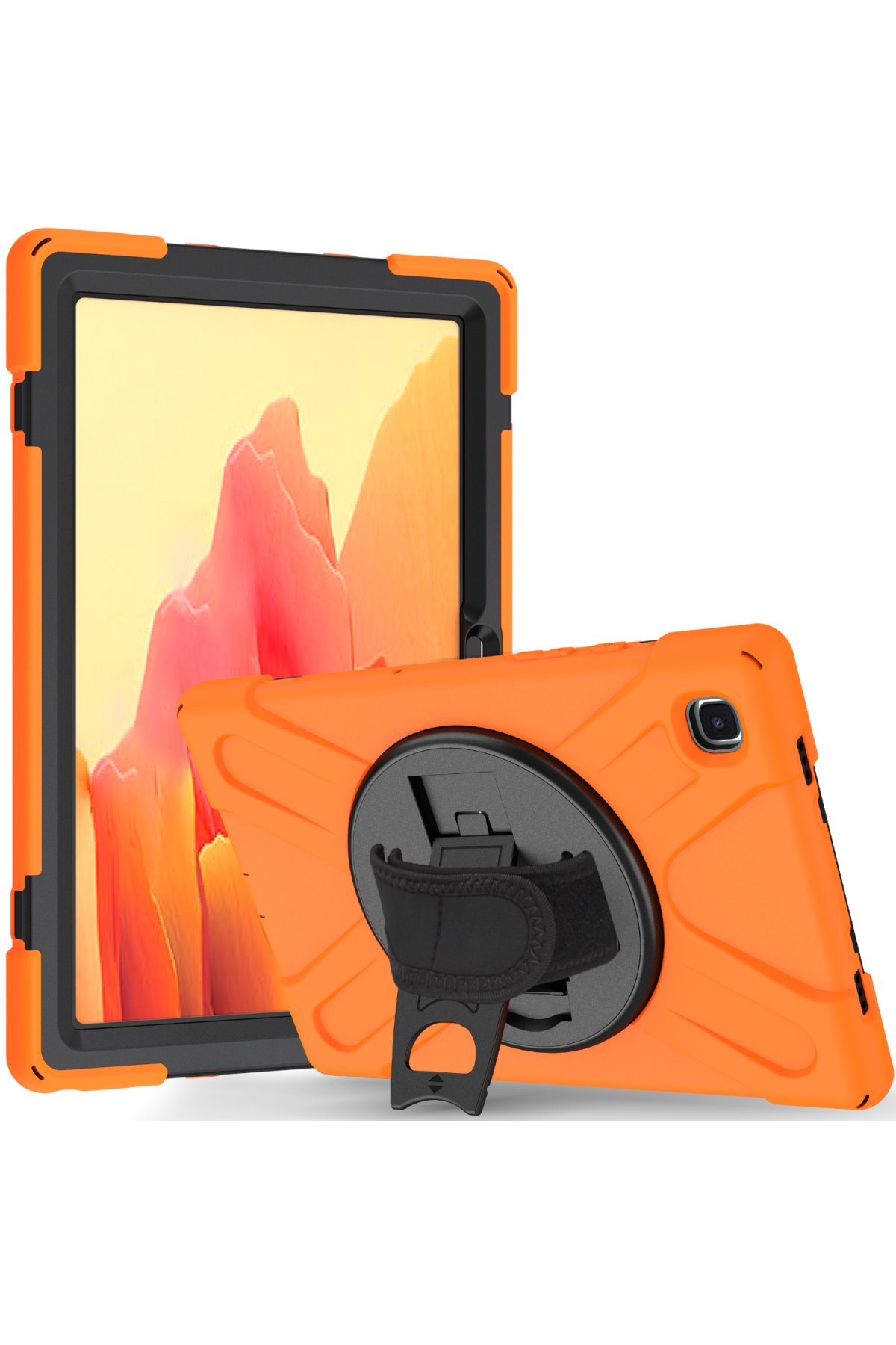 Newface Samsung Galaxy T220 Tab A7 Lite 8.7 Kılıf Like Stantlı Tablet Silikon - Siyah