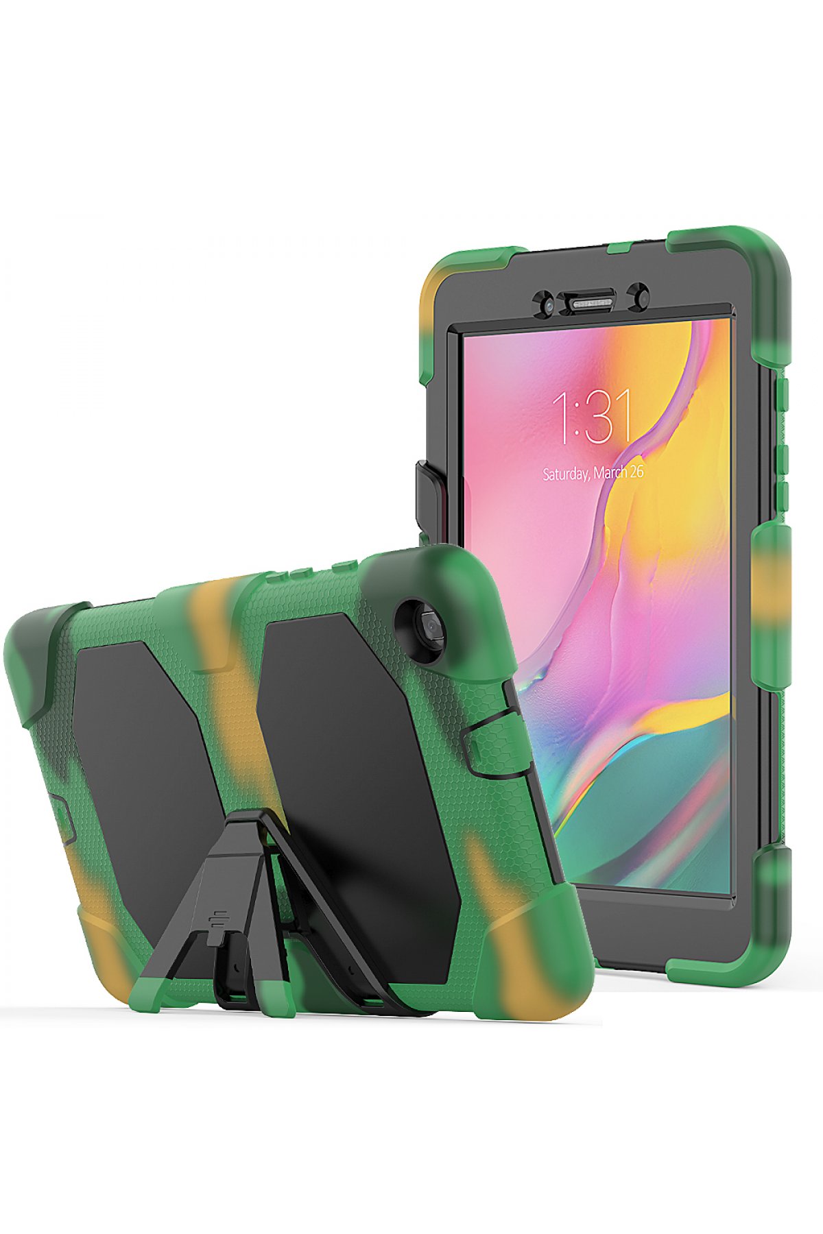 Newface Samsung Galaxy T290 Tab A 8 Kılıf 360 Tablet Deri Kılıf - Kırmızı