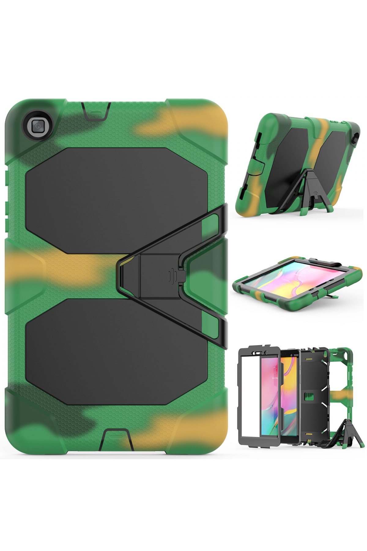 Newface Samsung Galaxy T290 Tab A 8 Kılıf 360 Tablet Deri Kılıf - Kırmızı