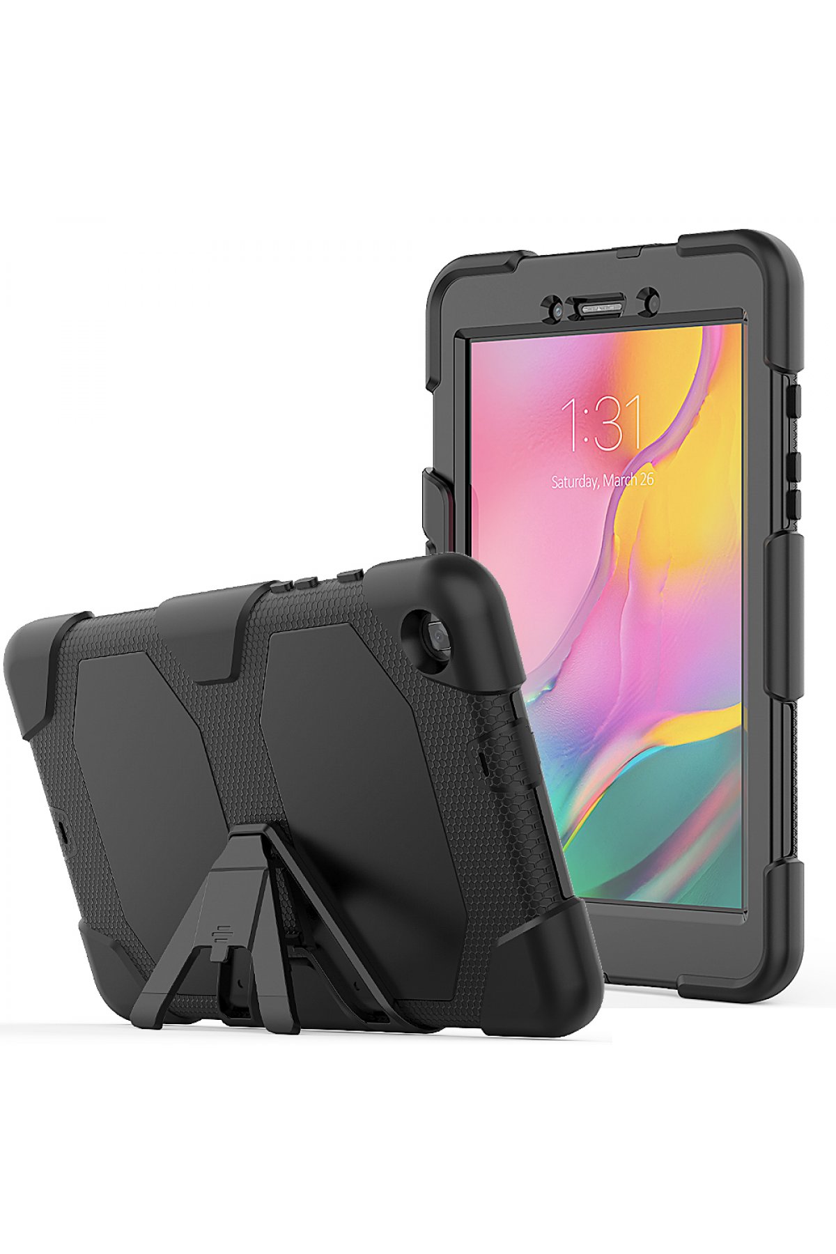 Newface Samsung Galaxy T290 Tab A 8 Kılıf Like Stantlı Tablet Silikon - Yeşil