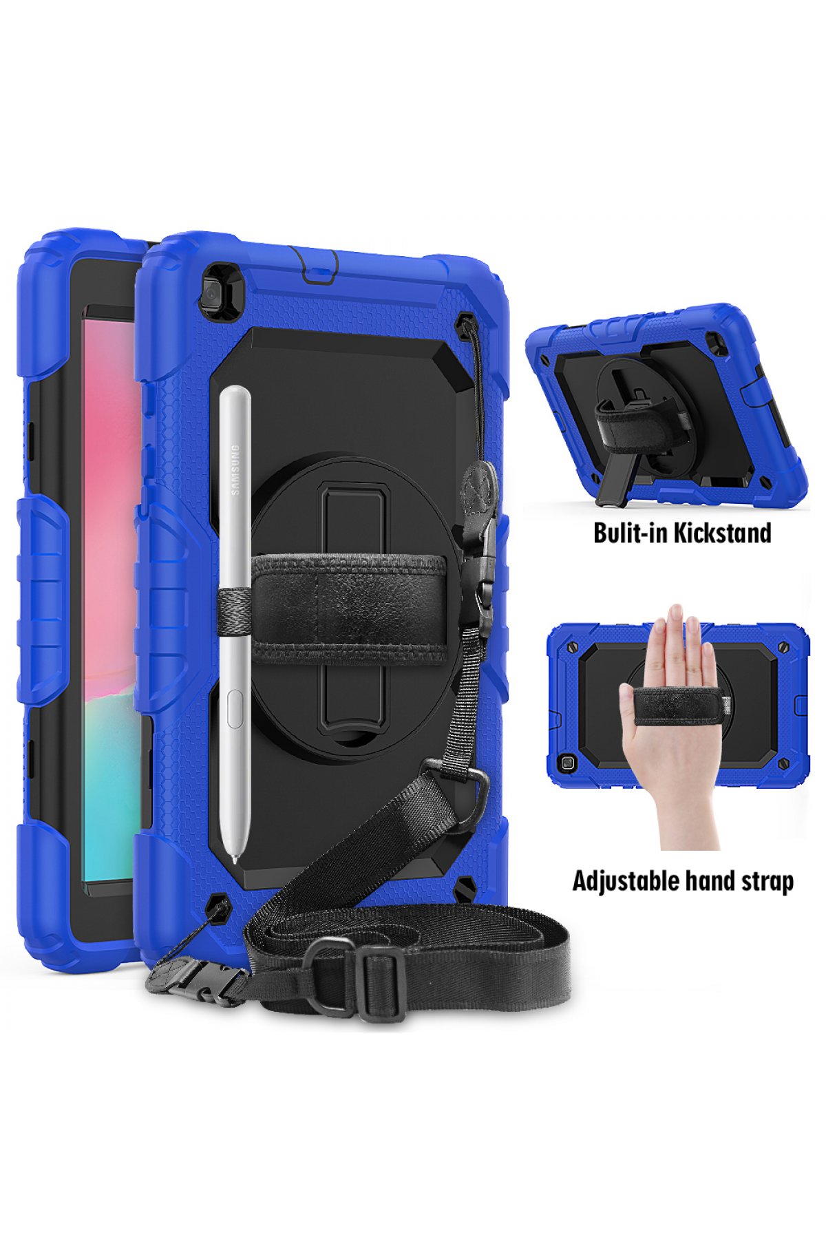 Newface Samsung Galaxy T290 Tab A 8 Kılıf 360 Tablet Deri Kılıf - Mürdüm