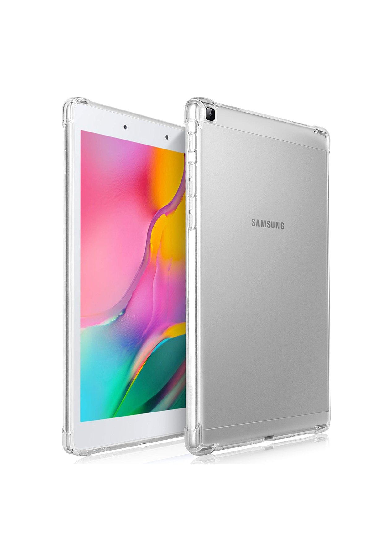 Newface Samsung Galaxy T290 Tab A 8 Kılıf Like Stantlı Tablet Silikon - Siyah