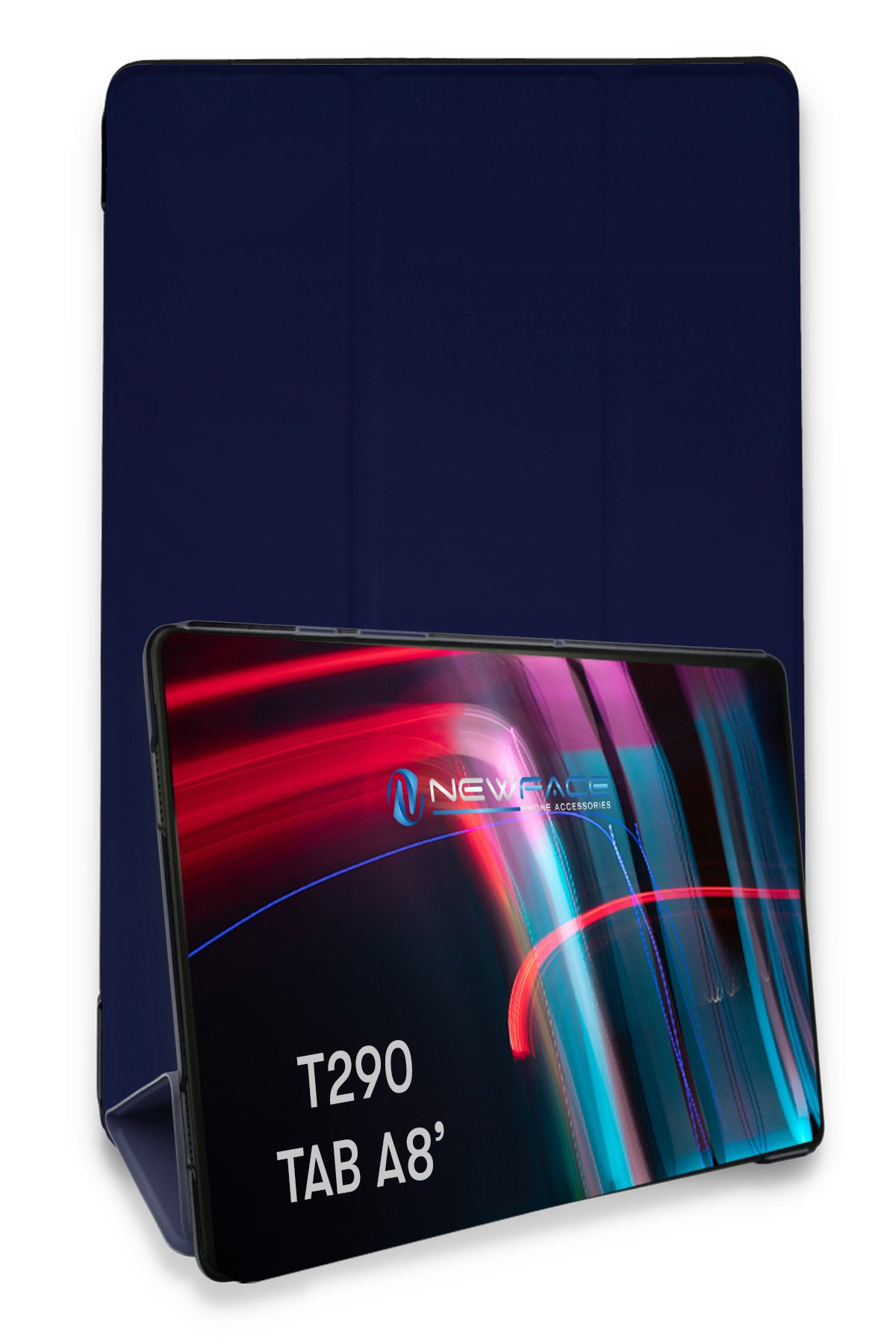 Newface Samsung Galaxy T290 Tab A 8 Kılıf Like Stantlı Tablet Silikon - Siyah
