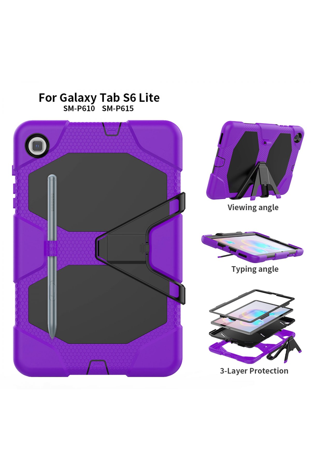 Newface Samsung Galaxy T500 Tab A7 10.4 Kılıf Like Stantlı Tablet Silikon - Yeşil