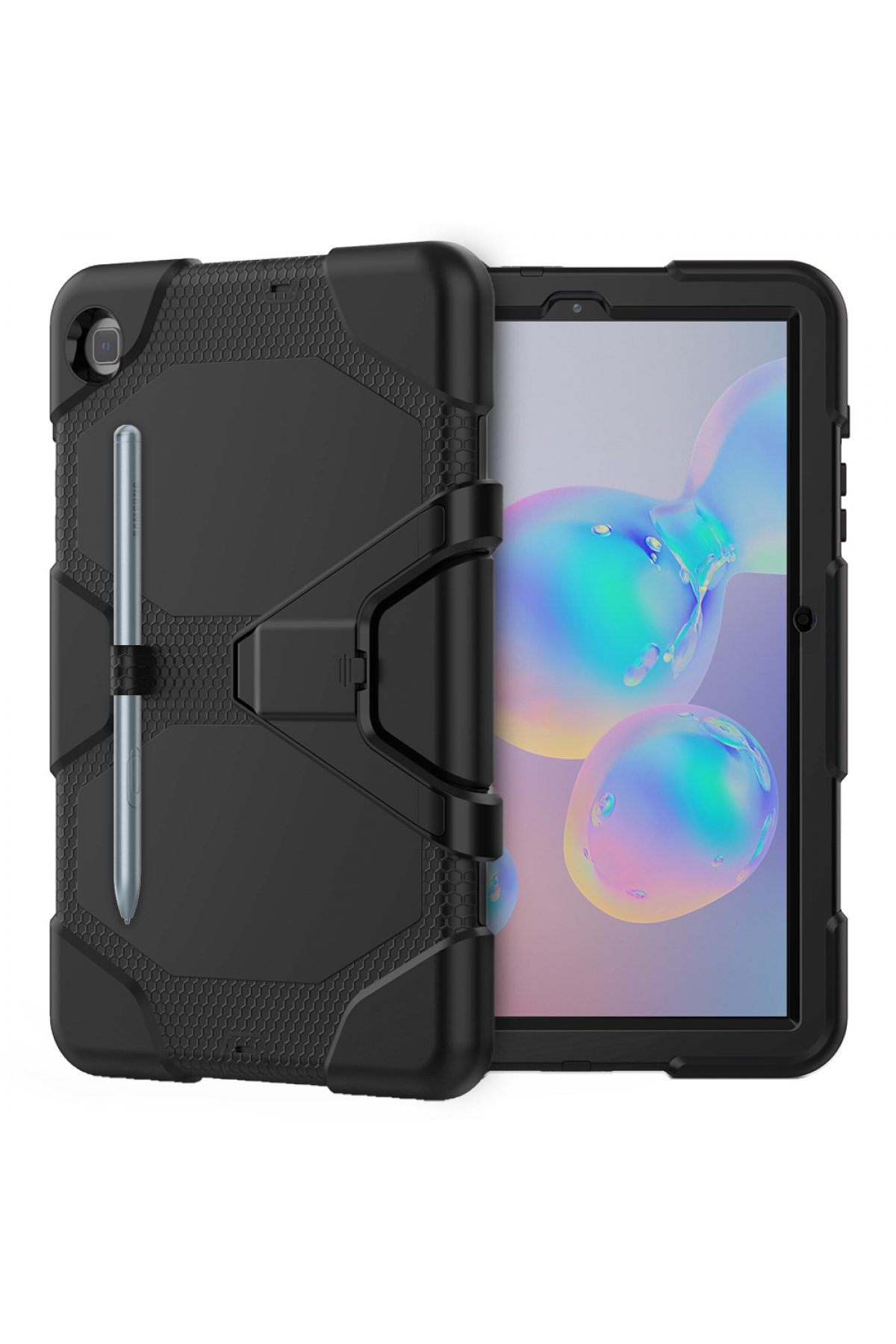 Newface Samsung Galaxy T500 Tab A7 10.4 Kılıf Amazing Tablet Kapak - Kırmızı