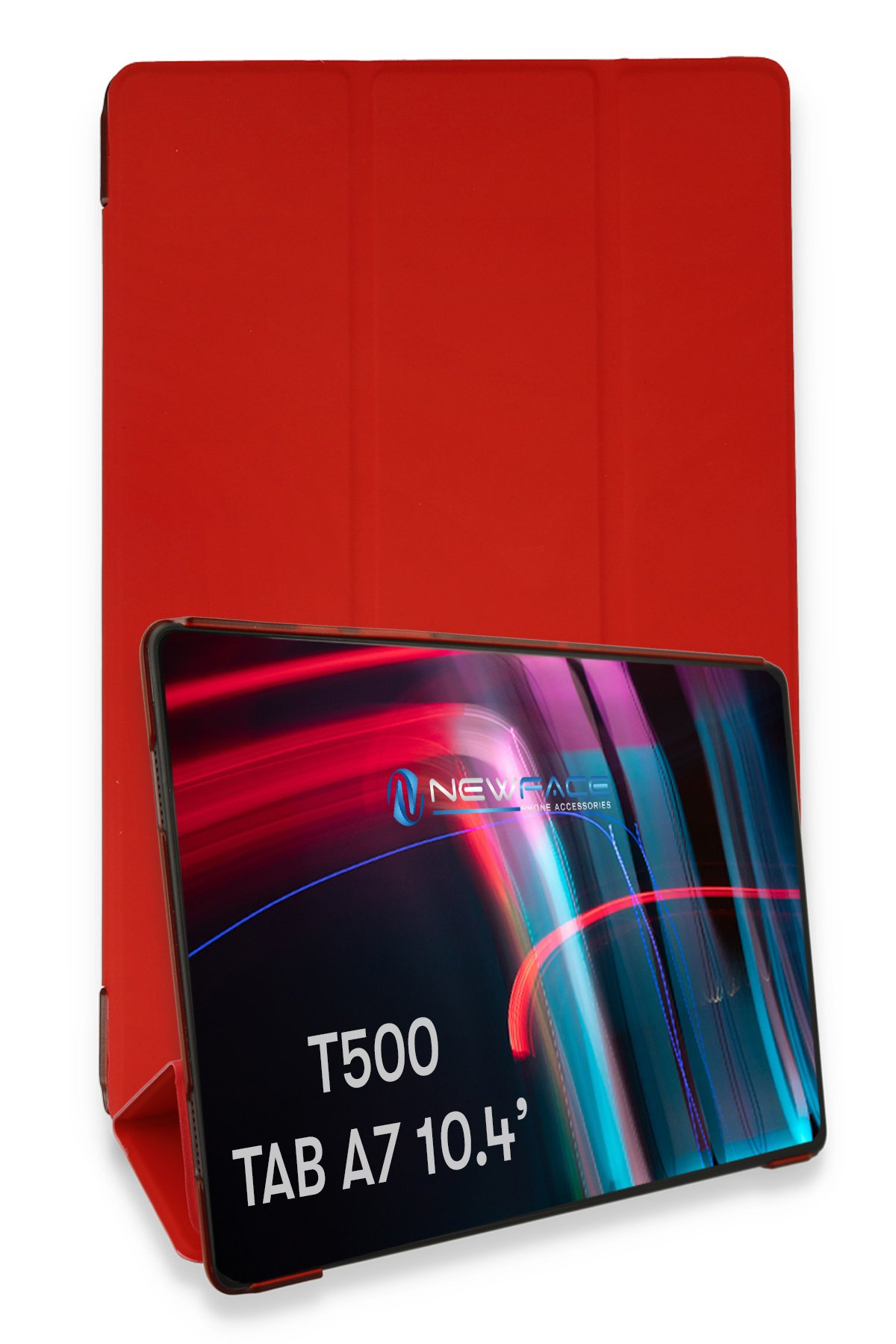 Newface Samsung Galaxy T500 Tab A7 10.4 Kılıf 360 Tablet Deri Kılıf - Siyah