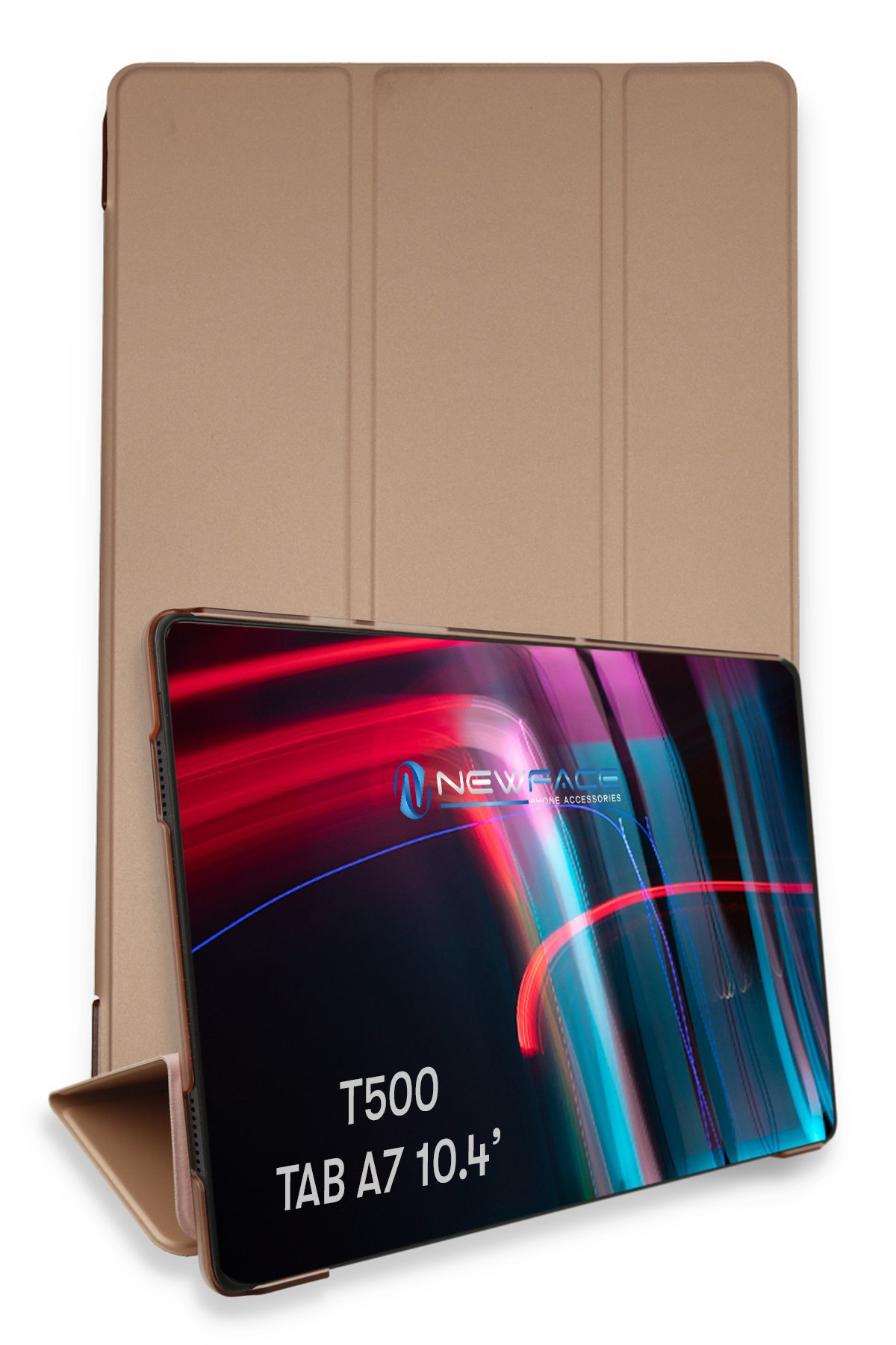 Newface Samsung Galaxy T500 Tab A7 10.4 Kılıf Like Stantlı Tablet Silikon - Yeşil