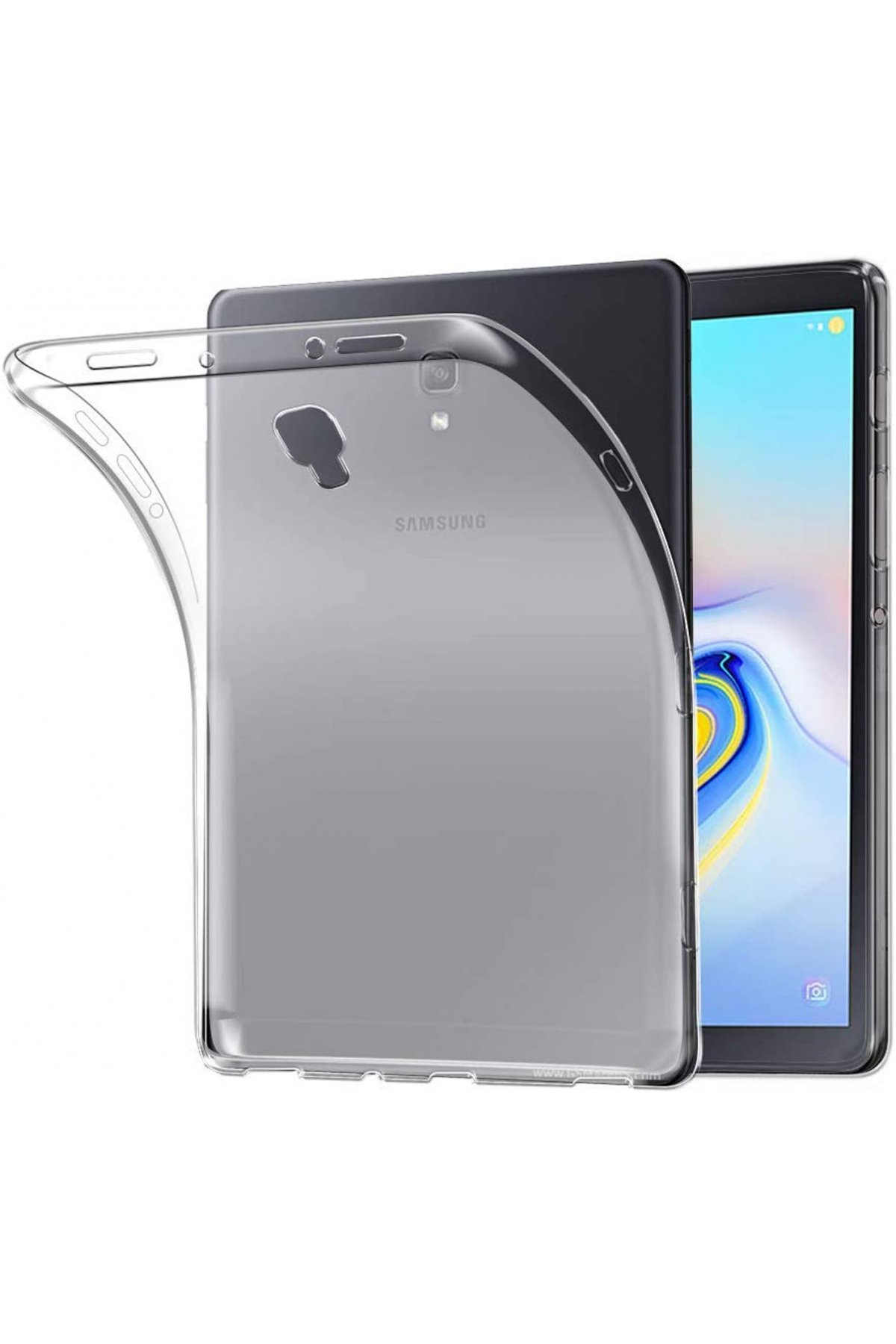 Newface Samsung Galaxy T590 Tab A 10.5 Kılıf 360 Tablet Deri Kılıf - Kırmızı