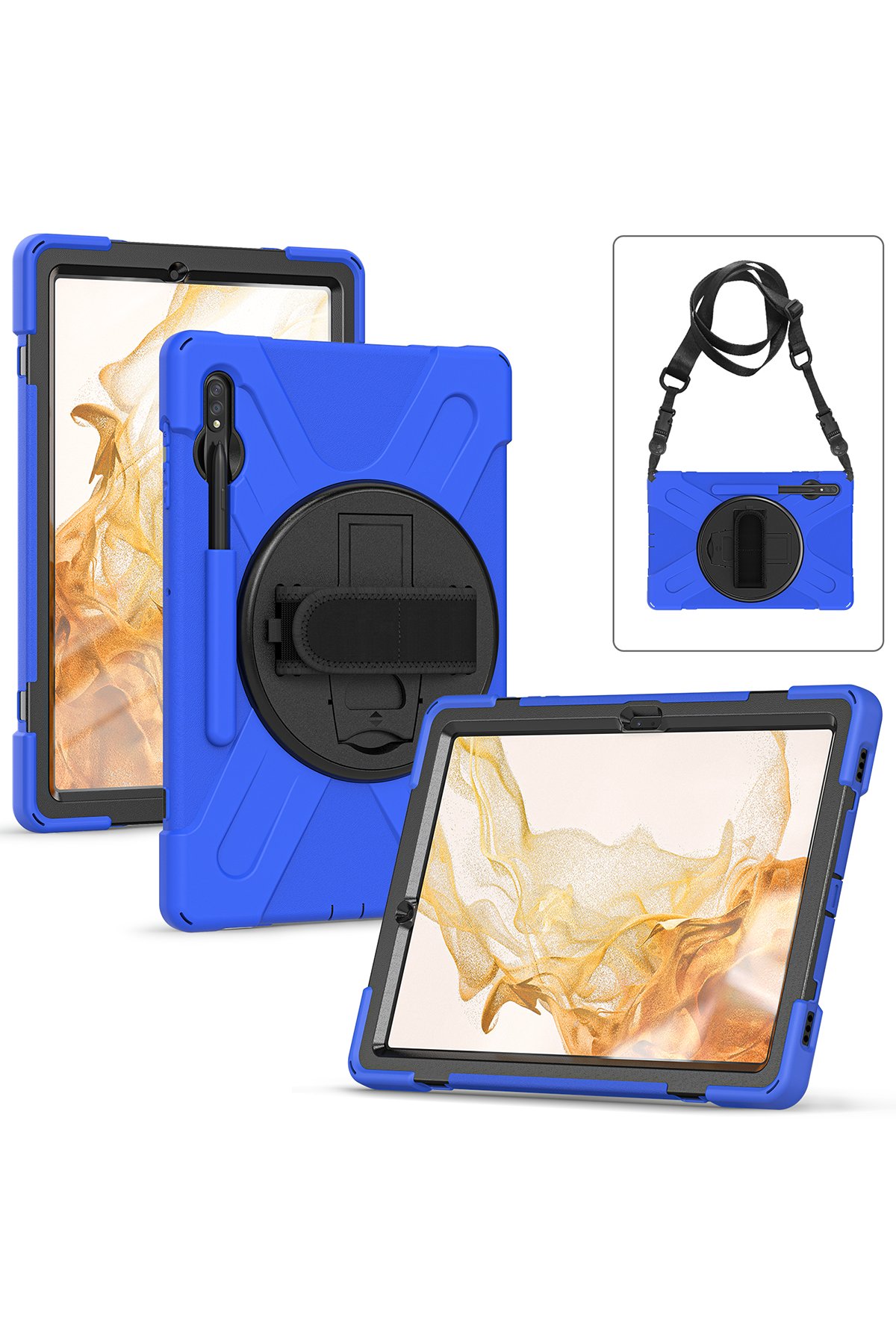 Newface Samsung Galaxy T737 Tab S7 FE 12.4 Kılıf Anti Şeffaf Tablet Silikon - Şeffaf