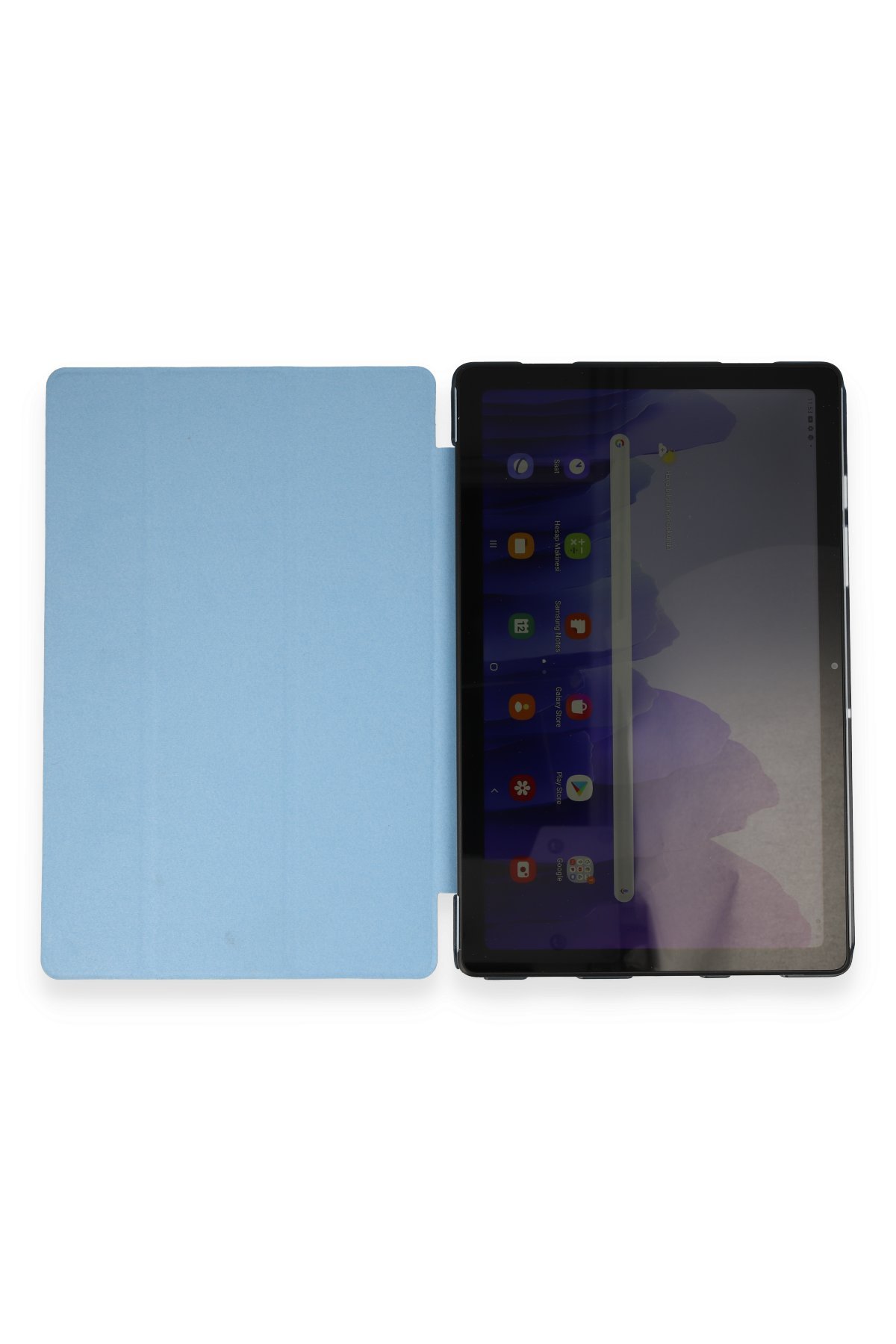 Newface Samsung Galaxy T737 Tab S7 FE 12.4 Kılıf 360 Tablet Deri Kılıf - Mürdüm