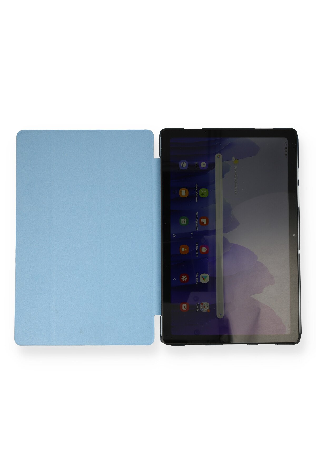 Newface Samsung Galaxy T970 Tab S7 Plus 12.4 Kılıf 360 Tablet Deri Kılıf - Pembe