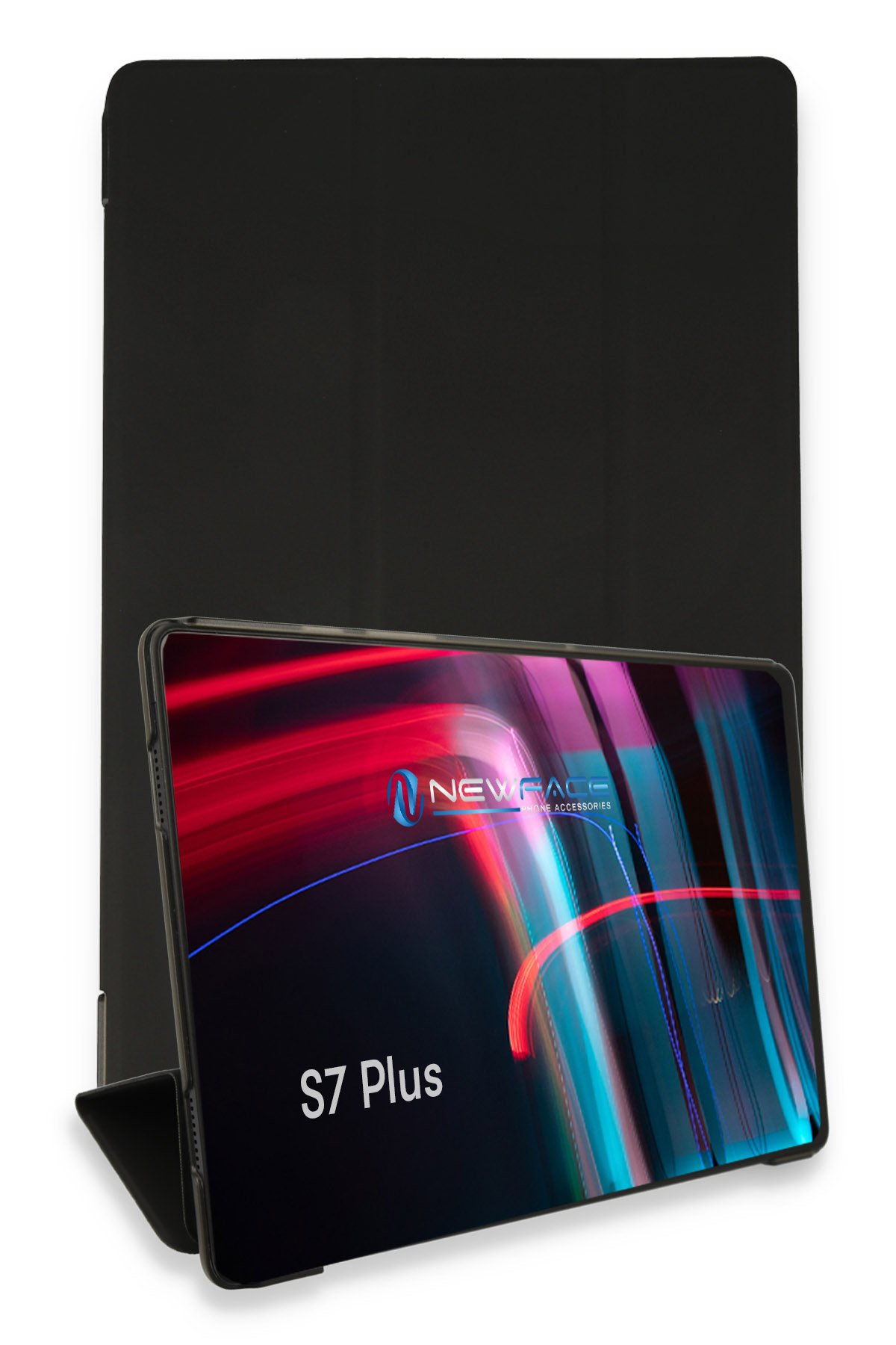 Newface Samsung Galaxy T970 Tab S7 Plus 12.4 Kılıf Tablet Smart Kılıf - Mavi