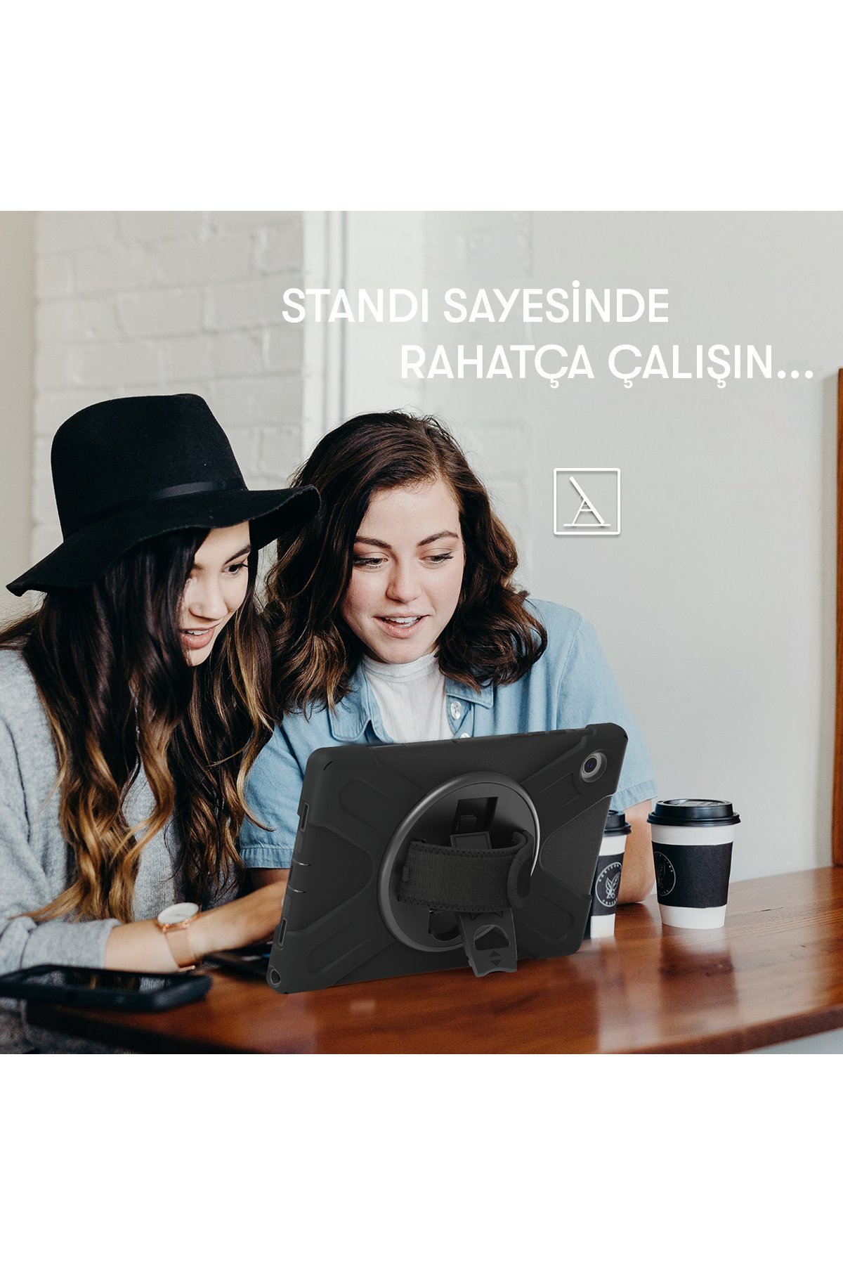 Newface Samsung Galaxy Tab A9 Kılıf Kalemlikli Mars Tablet Kılıfı - Lacivert