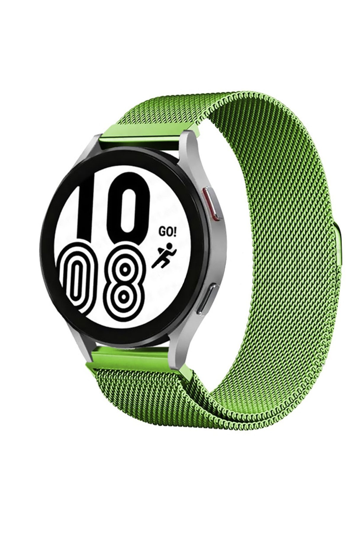 Newface Samsung Galaxy Watch 6 Metal Mıknatıslı Kordon - Haki Yeşil