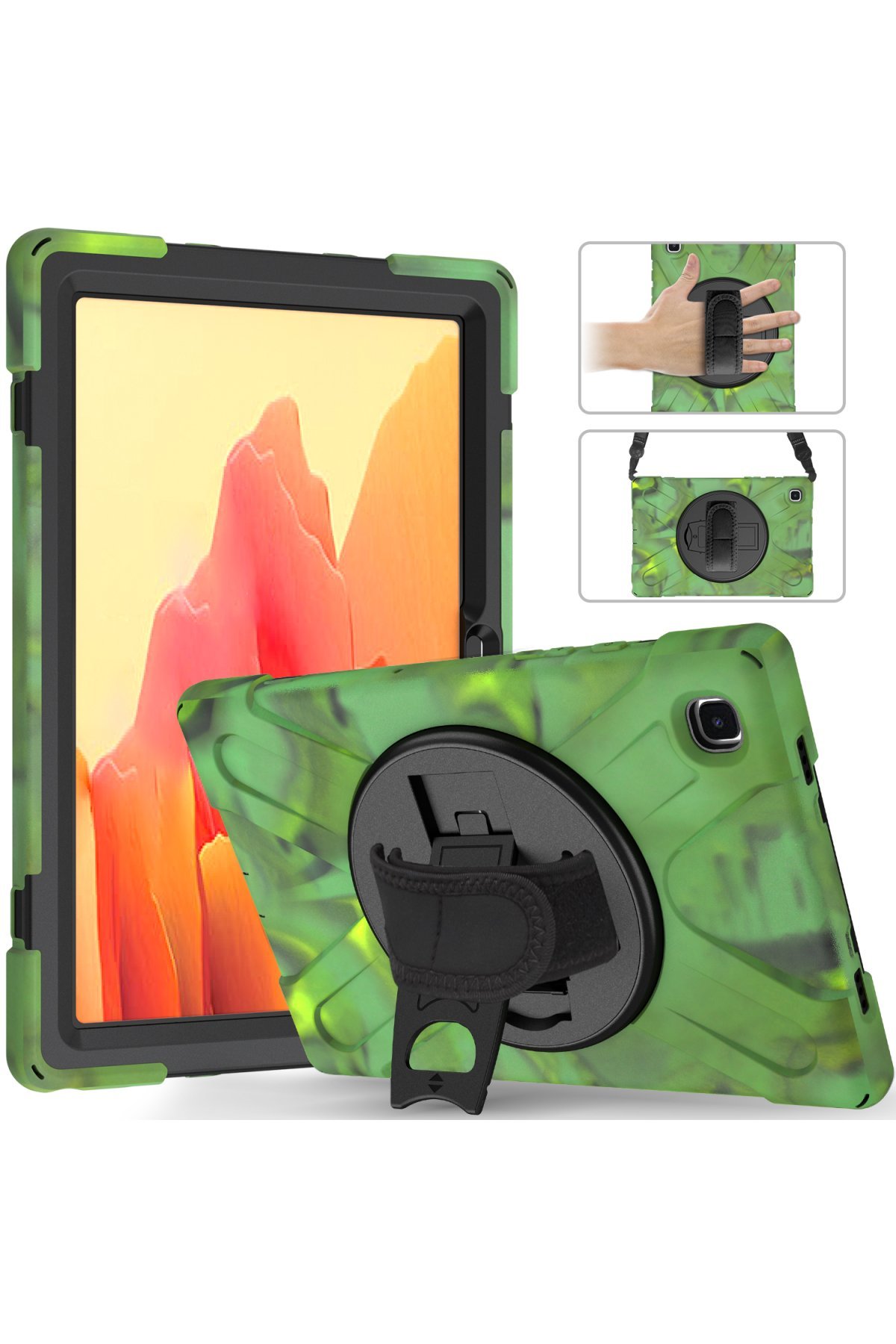 Newface Samsung Galaxy X200 Tab A8 10.5 Kılıf Tablet Smart Kılıf - Kırmızı
