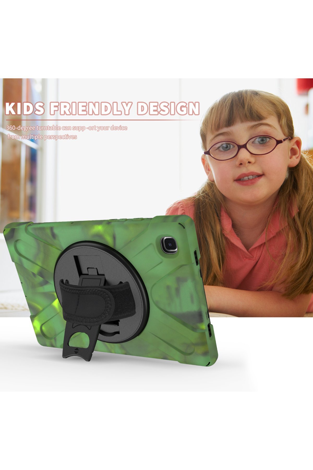 Newface Samsung Galaxy X200 Tab A8 10.5 Kılıf Tablet Smart Kılıf - Kırmızı